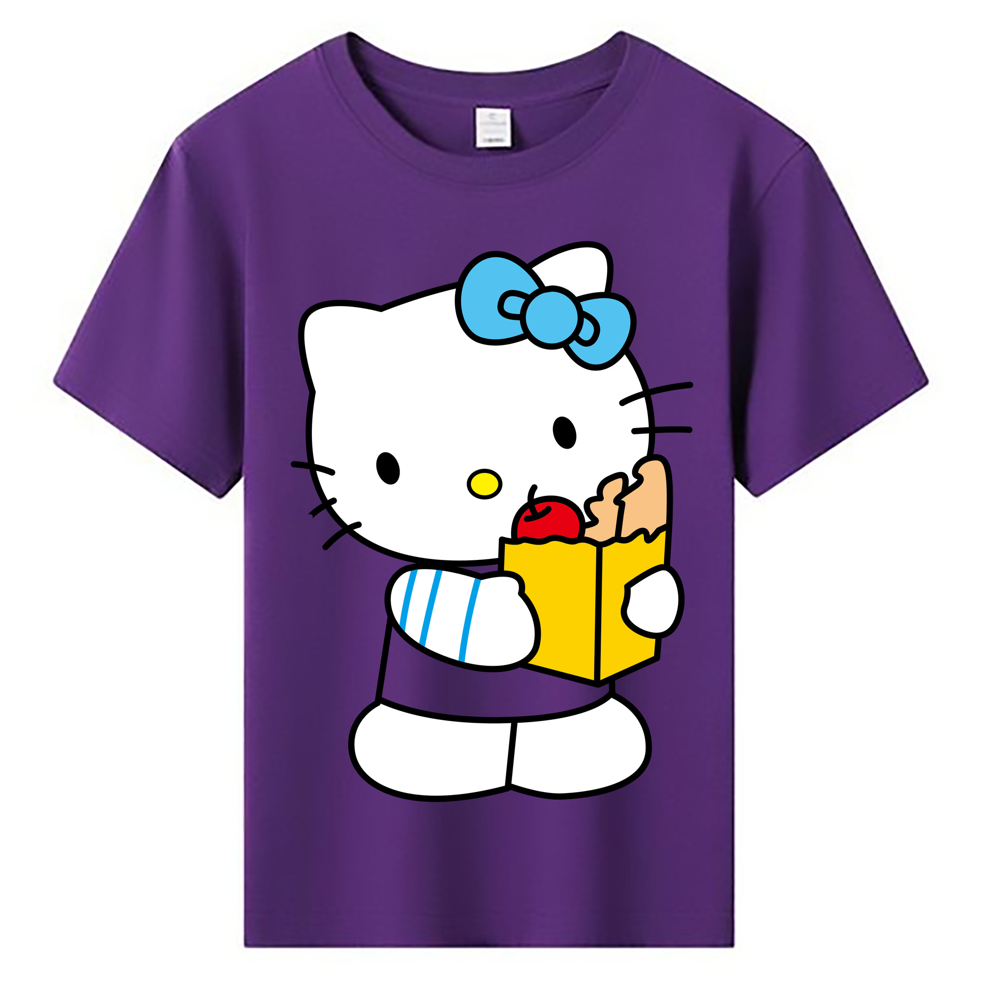 （画像用） Hello Kitty ハローキティ 綿100％キッズTシャツ（フロントプリント）