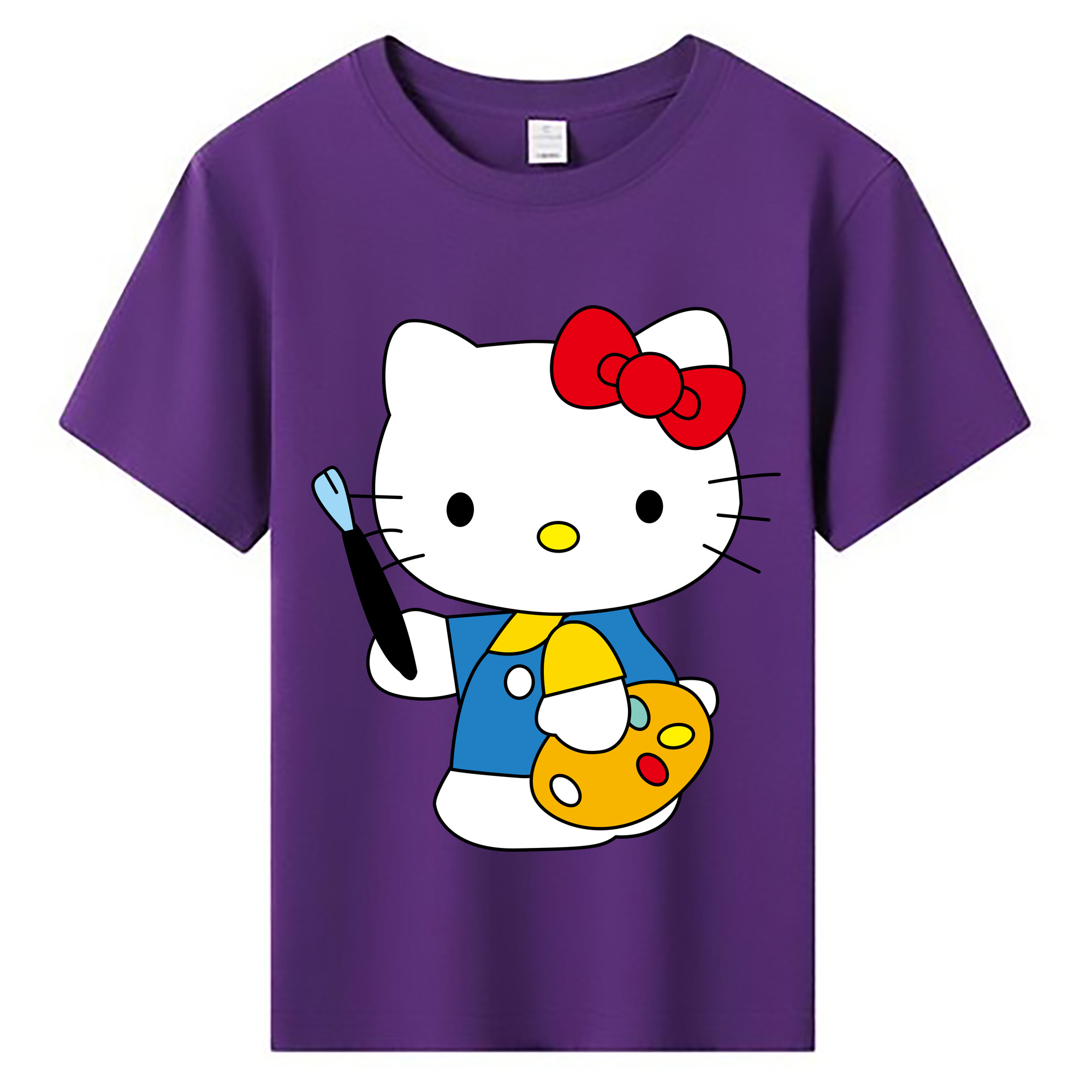 （画像用） Hello Kitty ハローキティ 綿100％キッズTシャツ（フロントプリント）