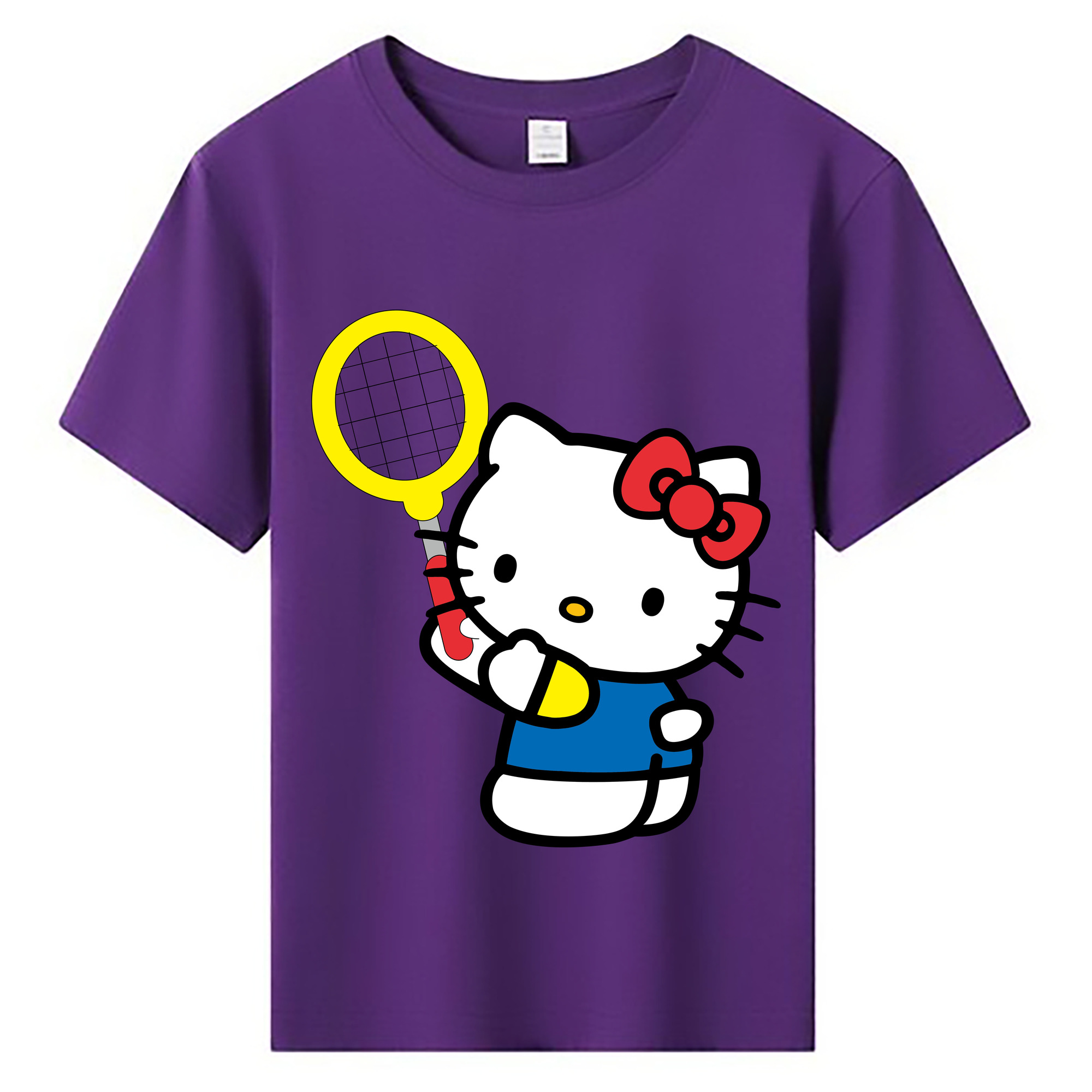 （画像用） Hello Kitty ハローキティ 綿100％キッズTシャツ（フロントプリント）