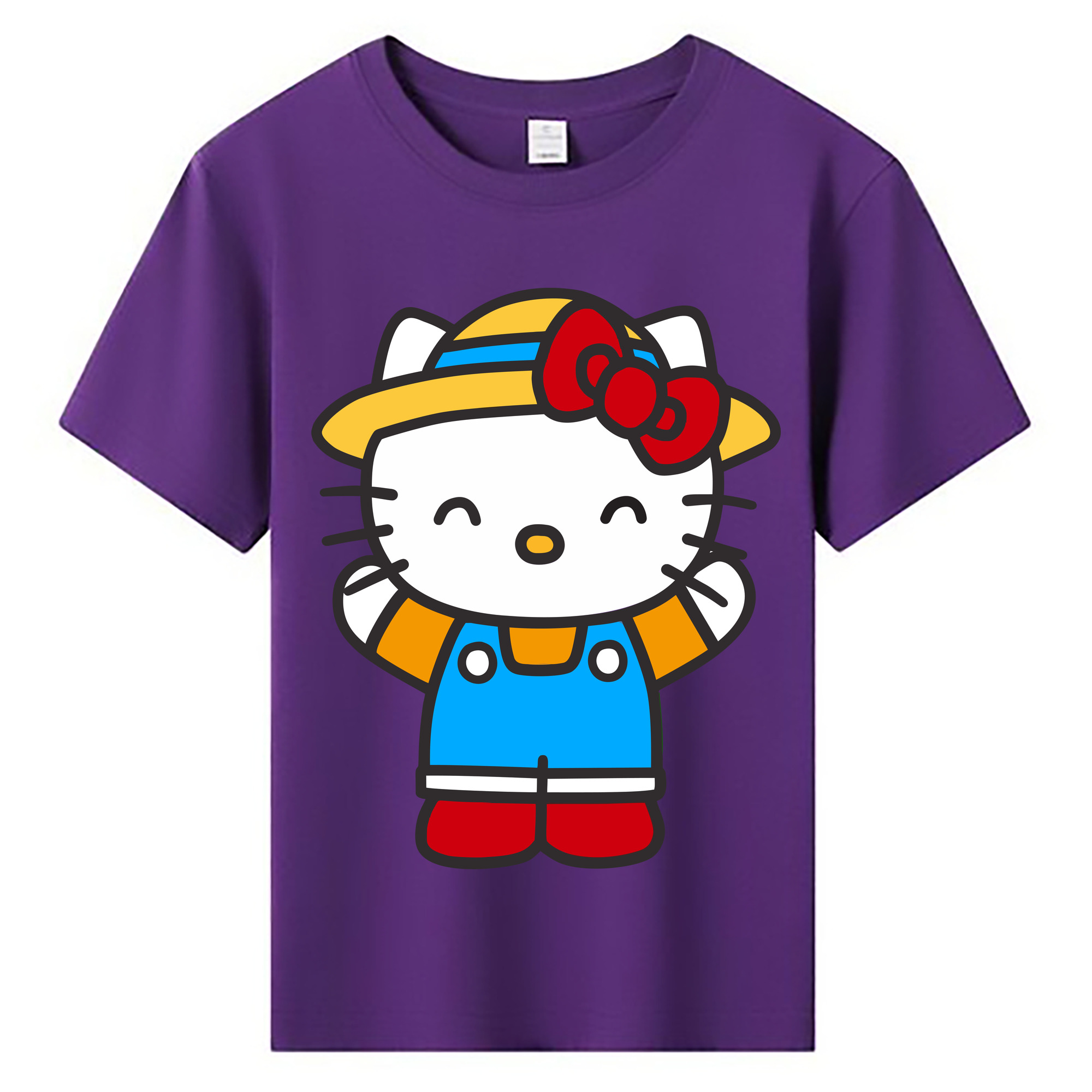 （画像用） Hello Kitty ハローキティ 綿100％キッズTシャツ（フロントプリント）