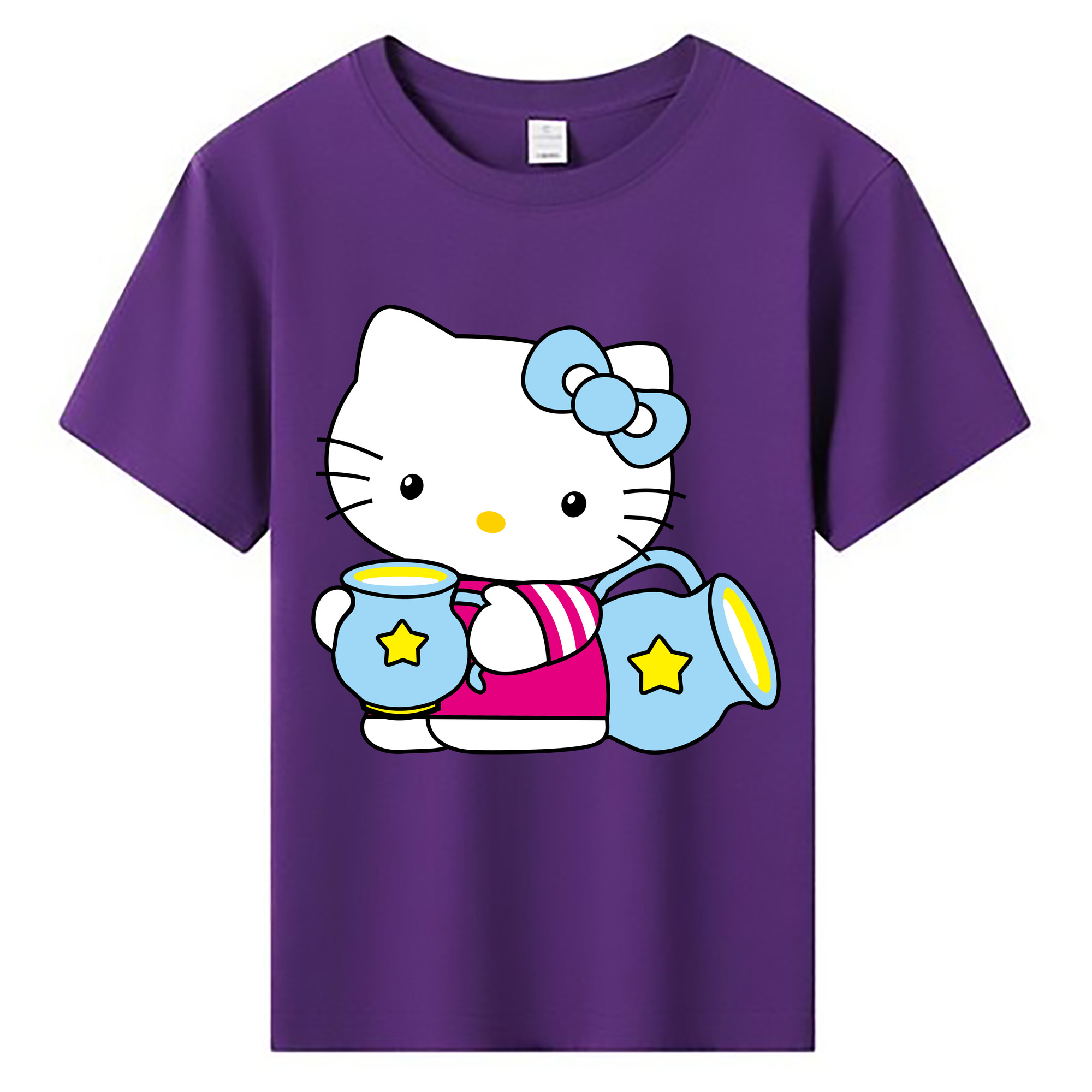 （画像用） Hello Kitty ハローキティ 綿100％キッズTシャツ（フロントプリント）