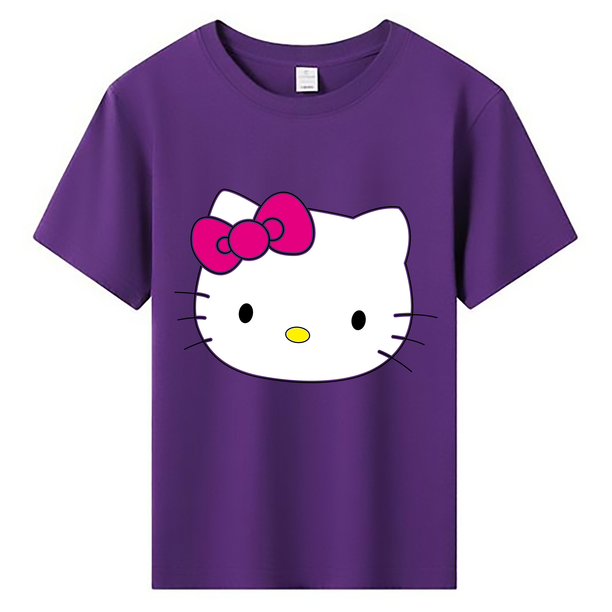 （画像用） Hello Kitty ハローキティ 綿100％キッズTシャツ（フロントプリント）