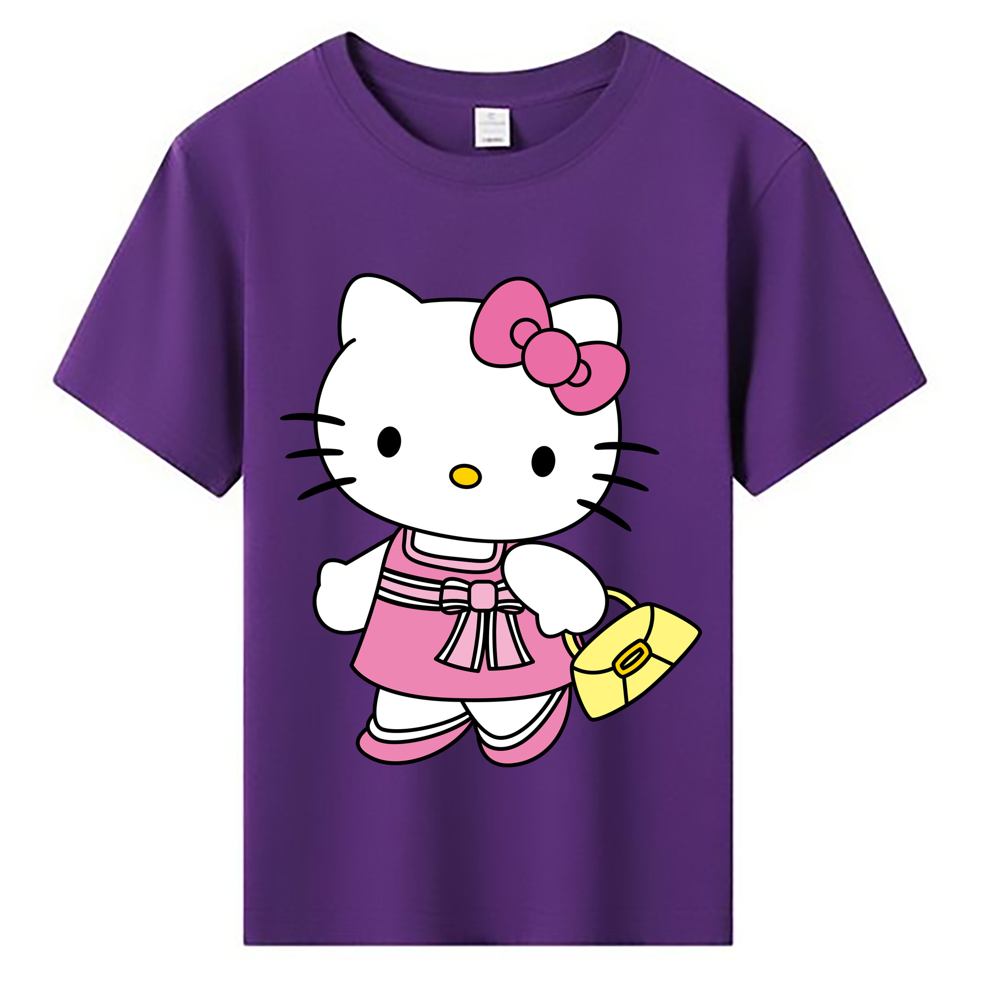 （画像用） Hello Kitty ハローキティ 綿100％キッズTシャツ（フロントプリント）