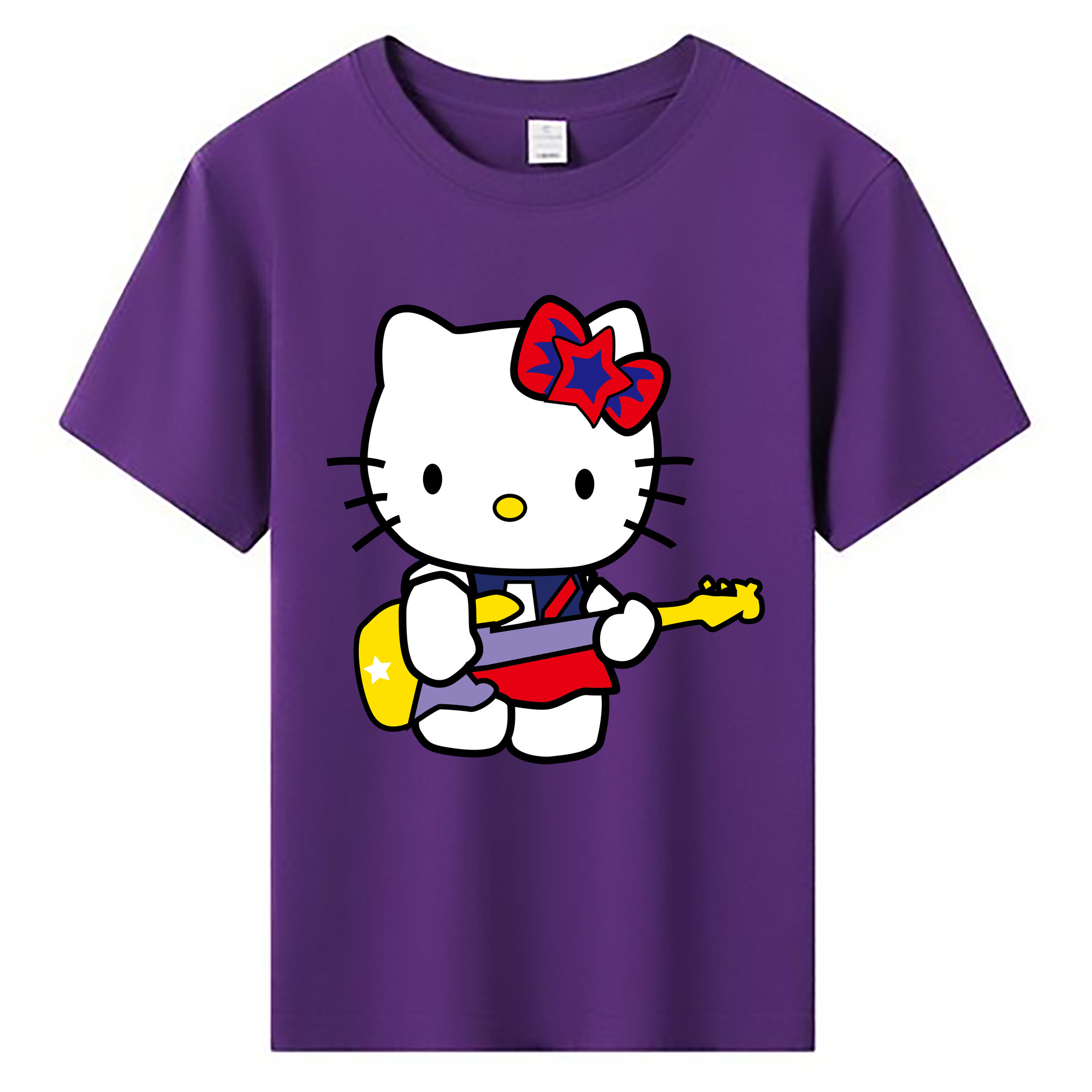 （画像用） Hello Kitty ハローキティ 綿100％キッズTシャツ（フロントプリント）