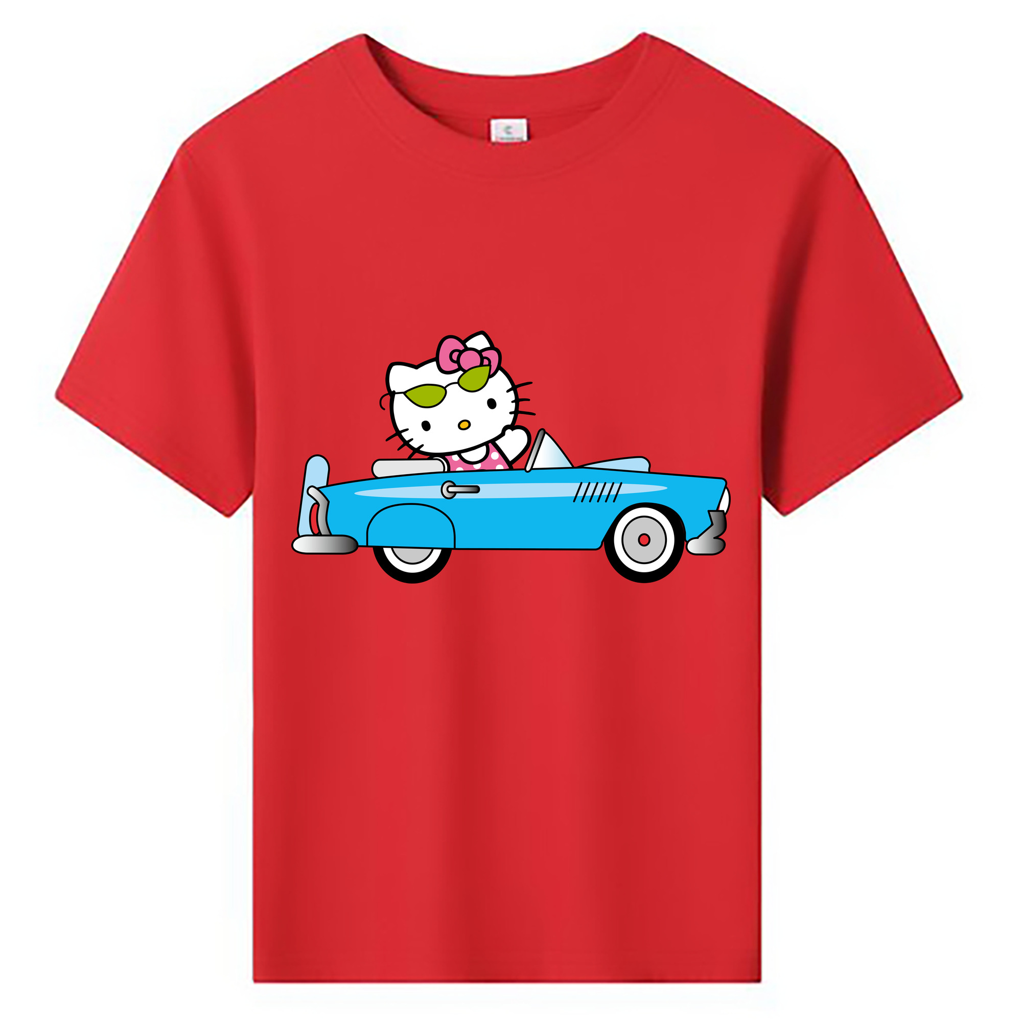 （画像用） Hello Kitty ハローキティ 綿100％キッズTシャツ（フロントプリント）