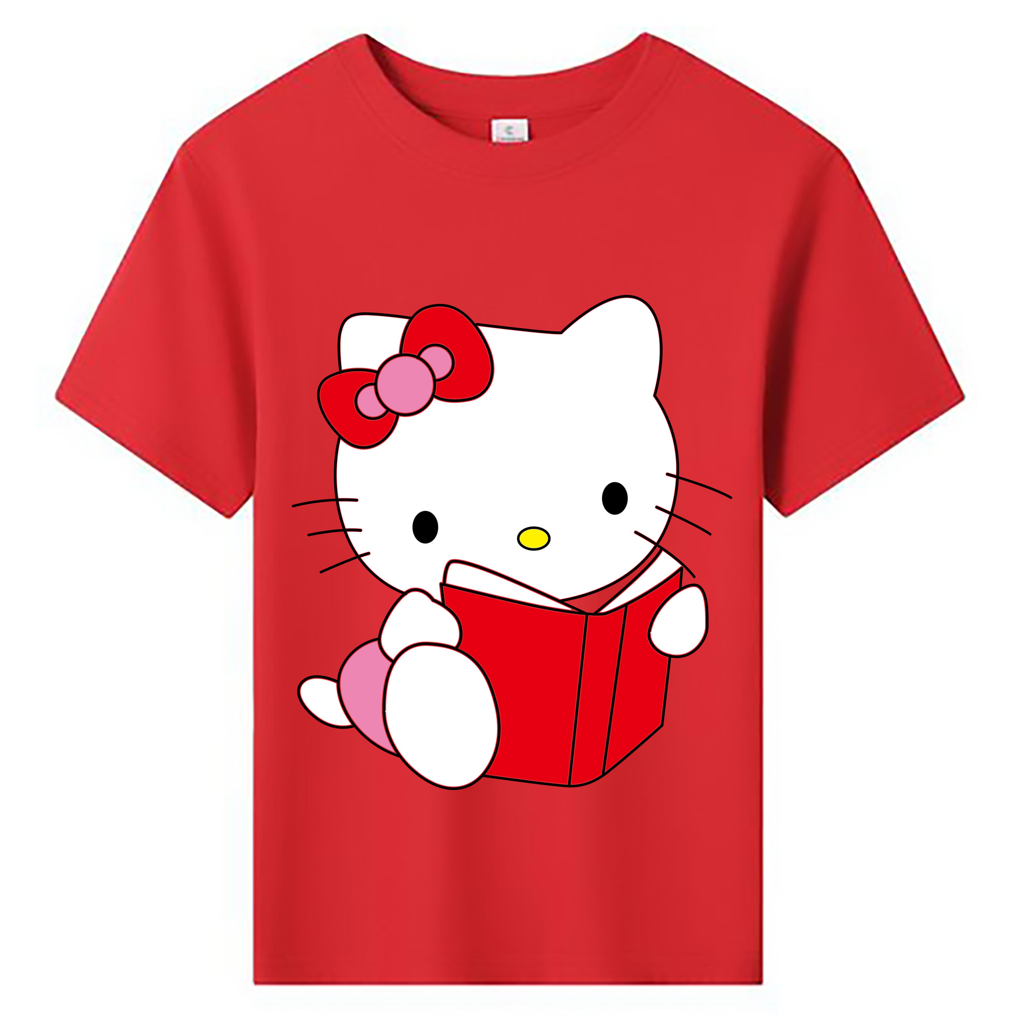 （画像用） Hello Kitty ハローキティ 綿100％キッズTシャツ（フロントプリント）