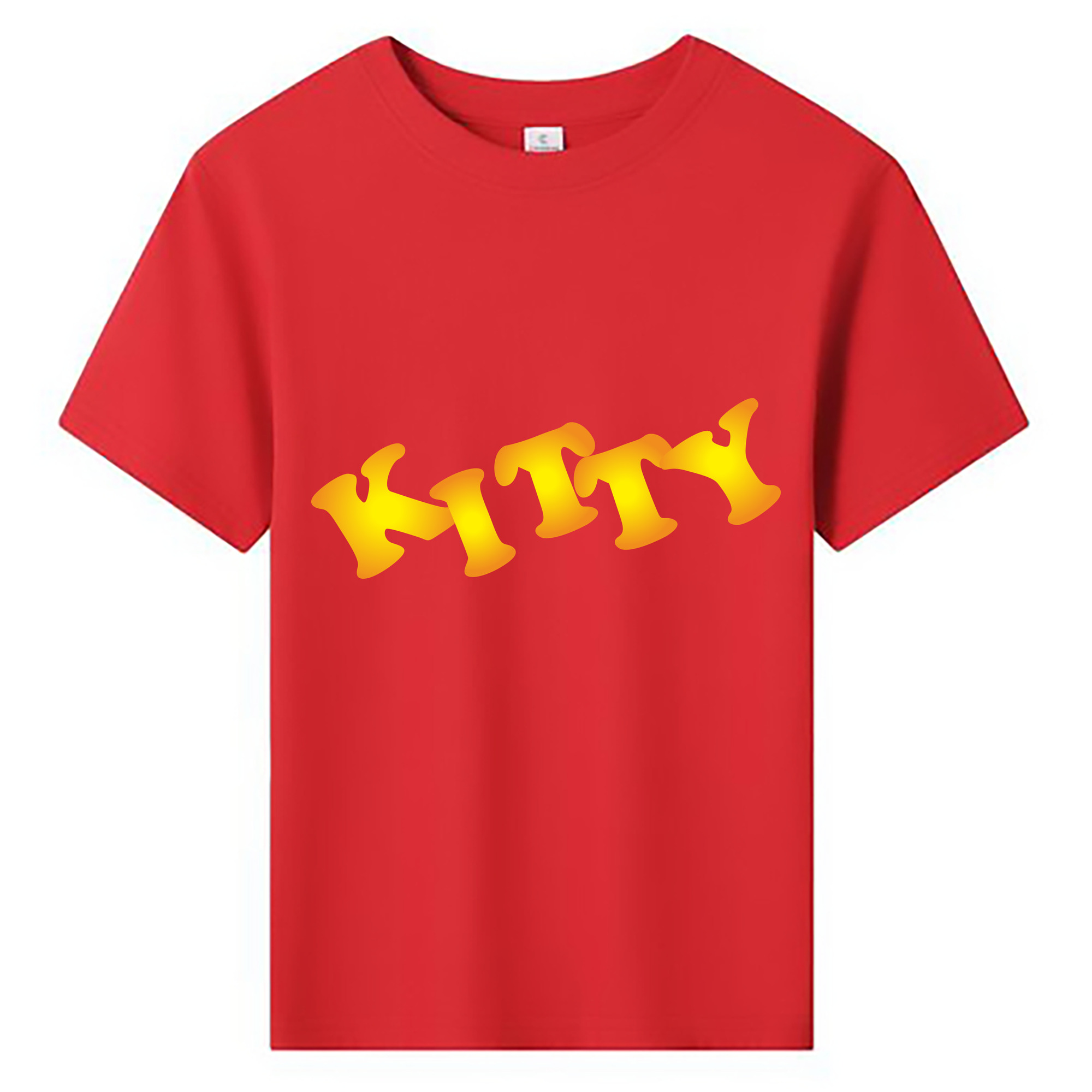 （画像用） Hello Kitty ハローキティ 綿100％キッズTシャツ（フロントプリント）