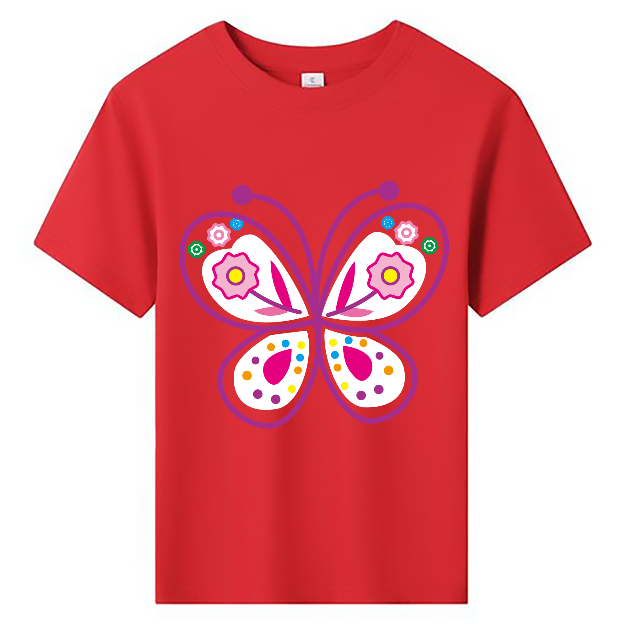 （画像用） Hello Kitty ハローキティ 綿100％キッズTシャツ（フロントプリント）
