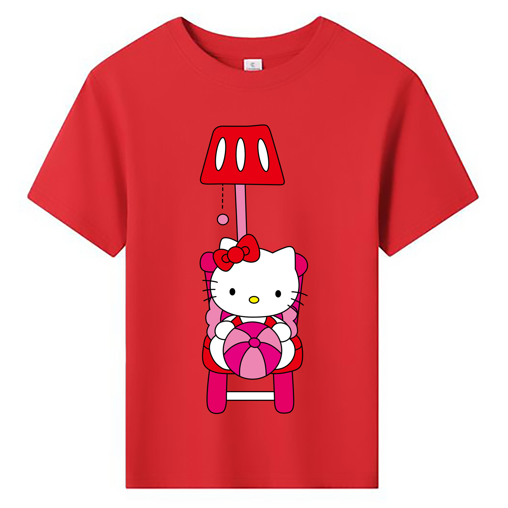 （画像用） Hello Kitty ハローキティ 綿100％キッズTシャツ（フロントプリント）