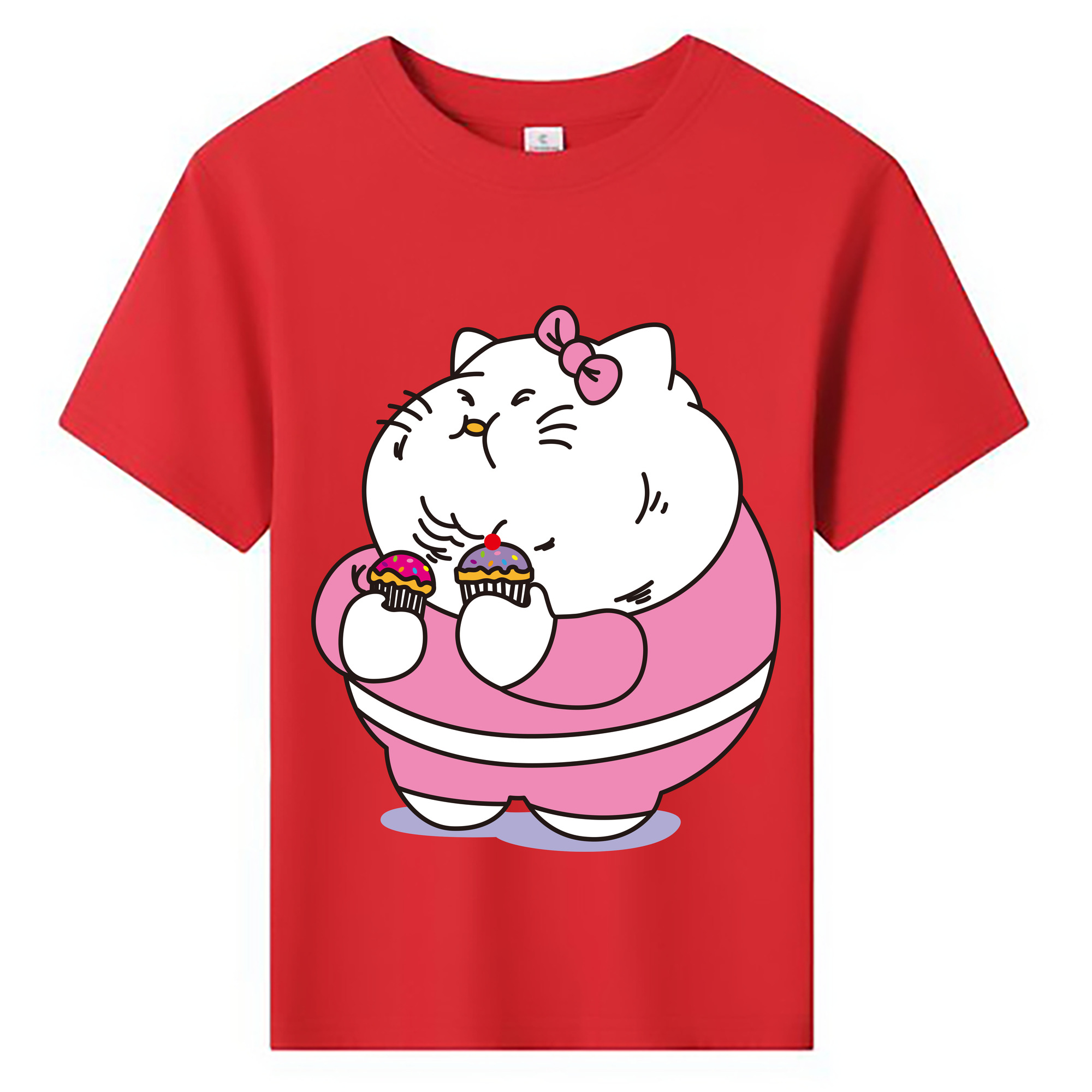 （画像用） Hello Kitty ハローキティ 綿100％キッズTシャツ（フロントプリント）