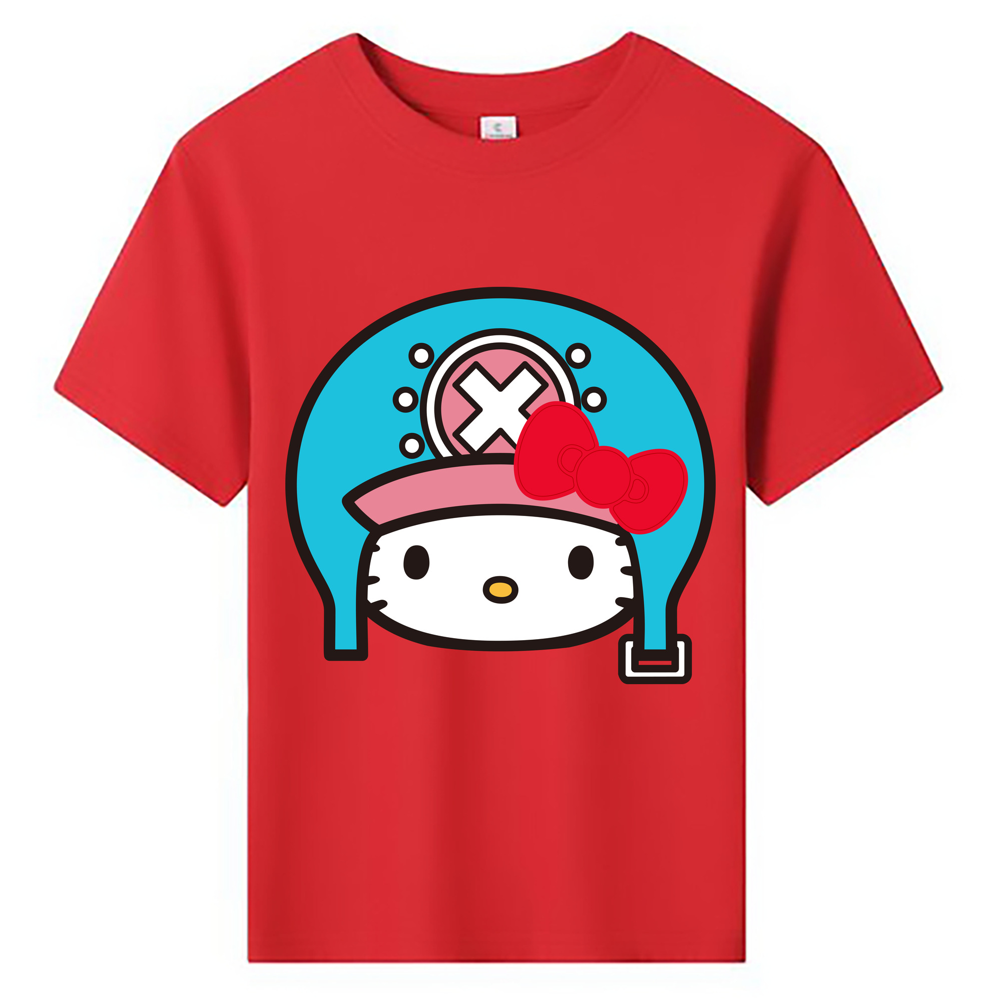 （画像用） Hello Kitty ハローキティ 綿100％キッズTシャツ（フロントプリント）