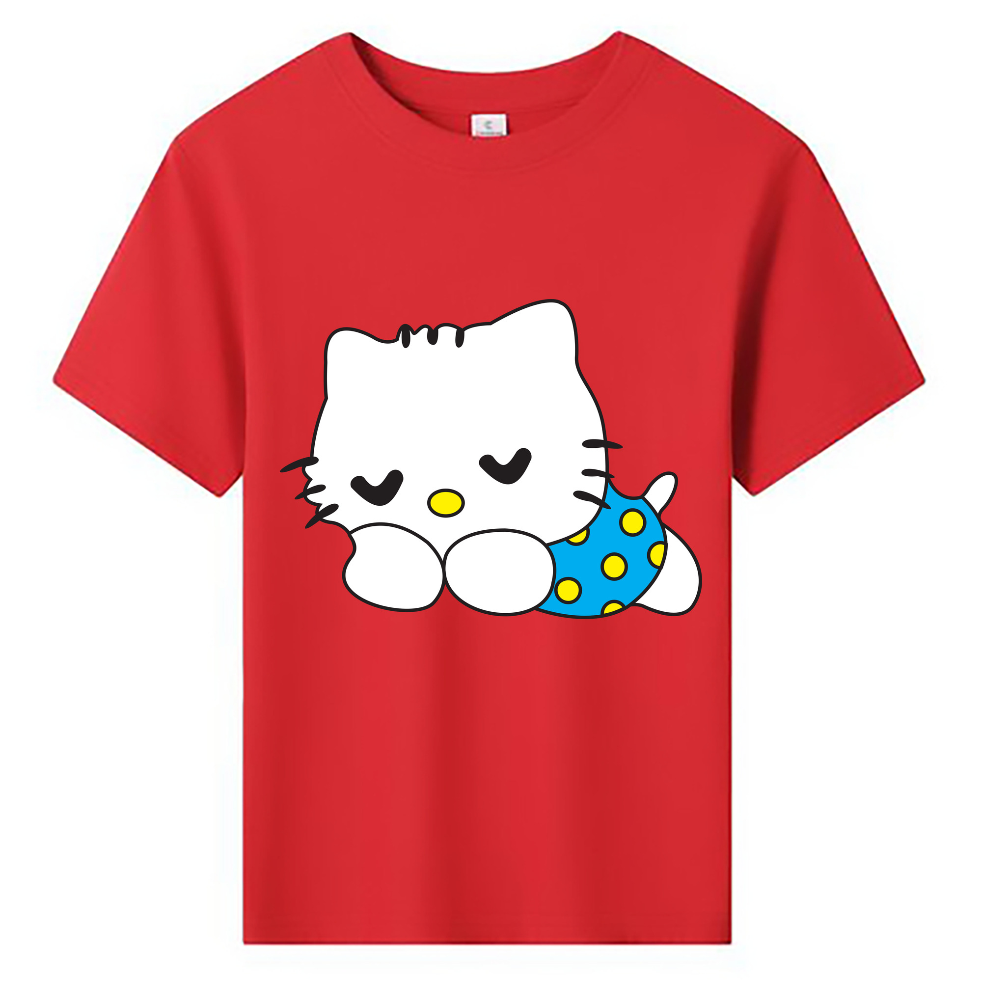 （画像用） Hello Kitty ハローキティ 綿100％キッズTシャツ（フロントプリント）