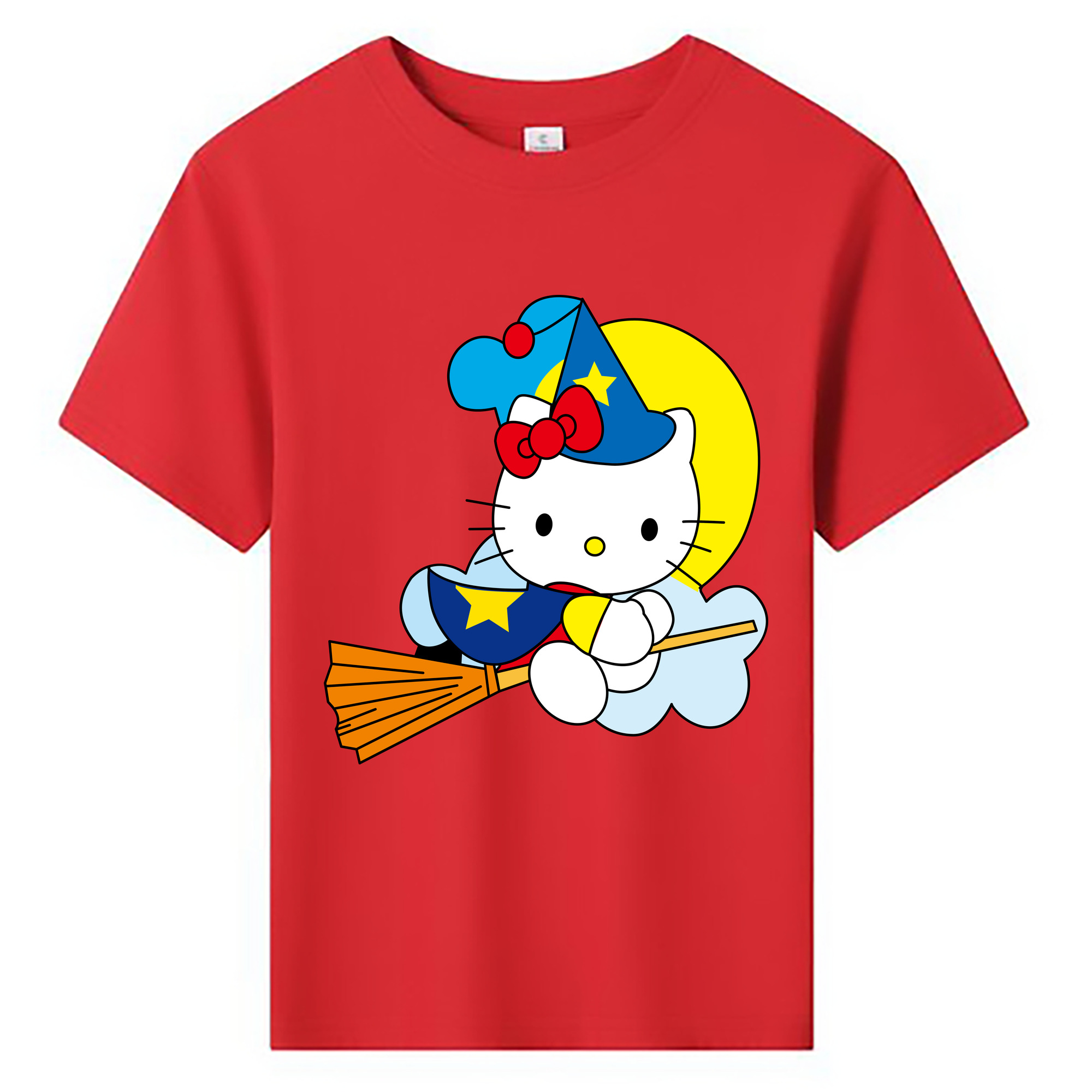 （画像用） Hello Kitty ハローキティ 綿100％キッズTシャツ（フロントプリント）