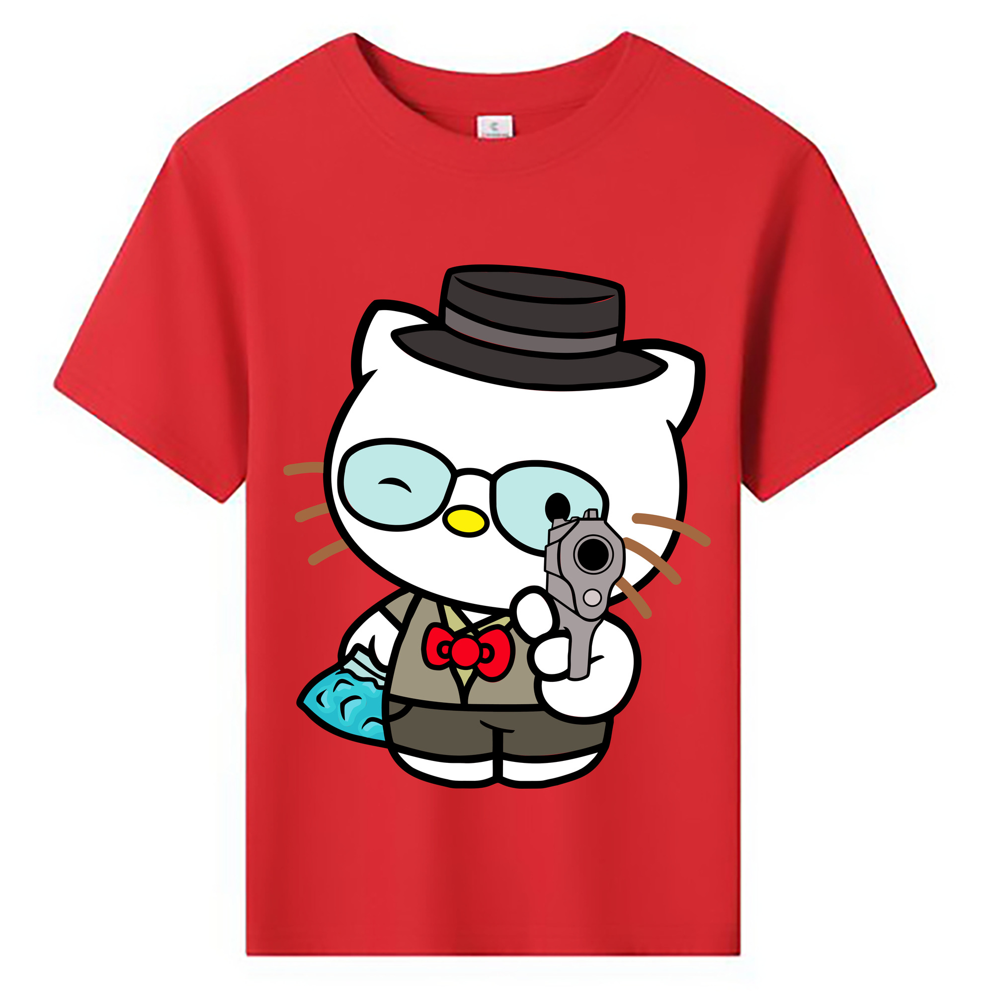 （画像用） Hello Kitty ハローキティ 綿100％キッズTシャツ（フロントプリント）