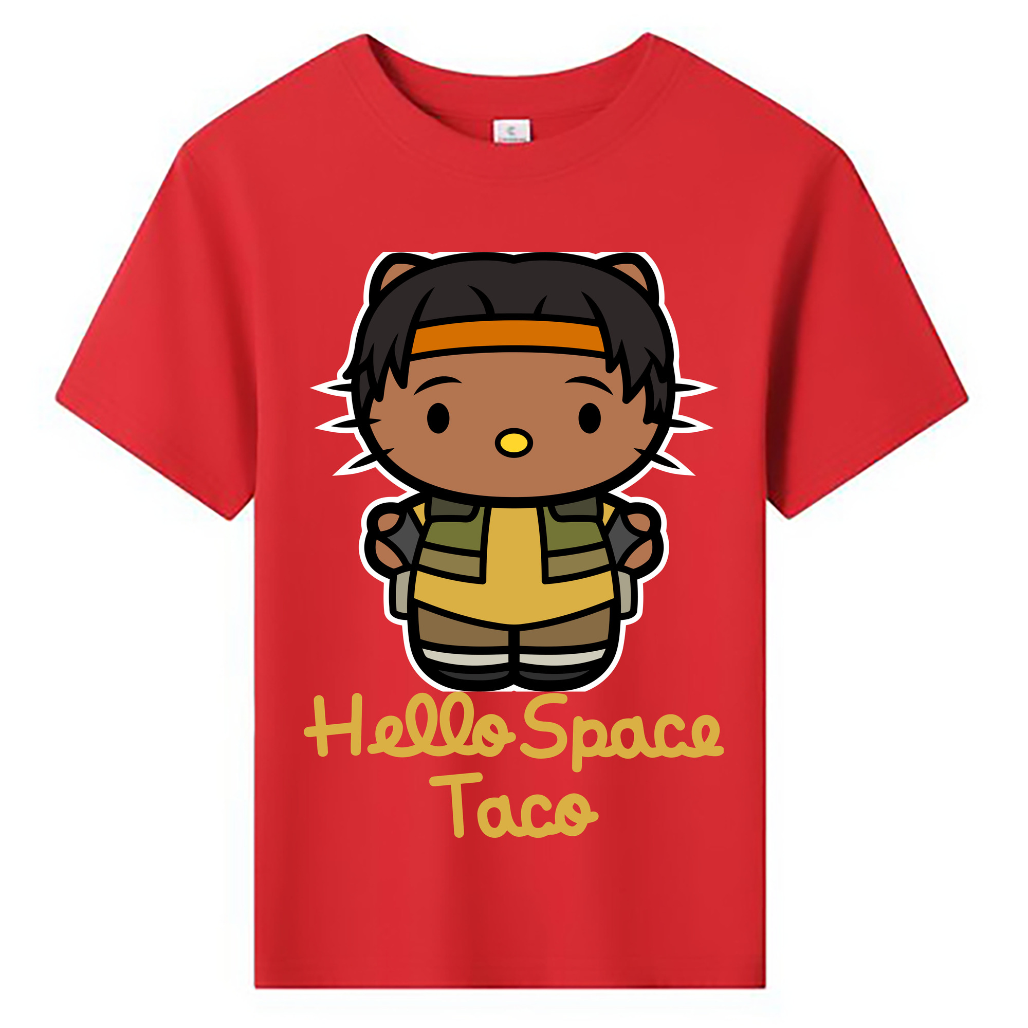 （画像用） Hello Kitty ハローキティ 綿100％キッズTシャツ（フロントプリント）