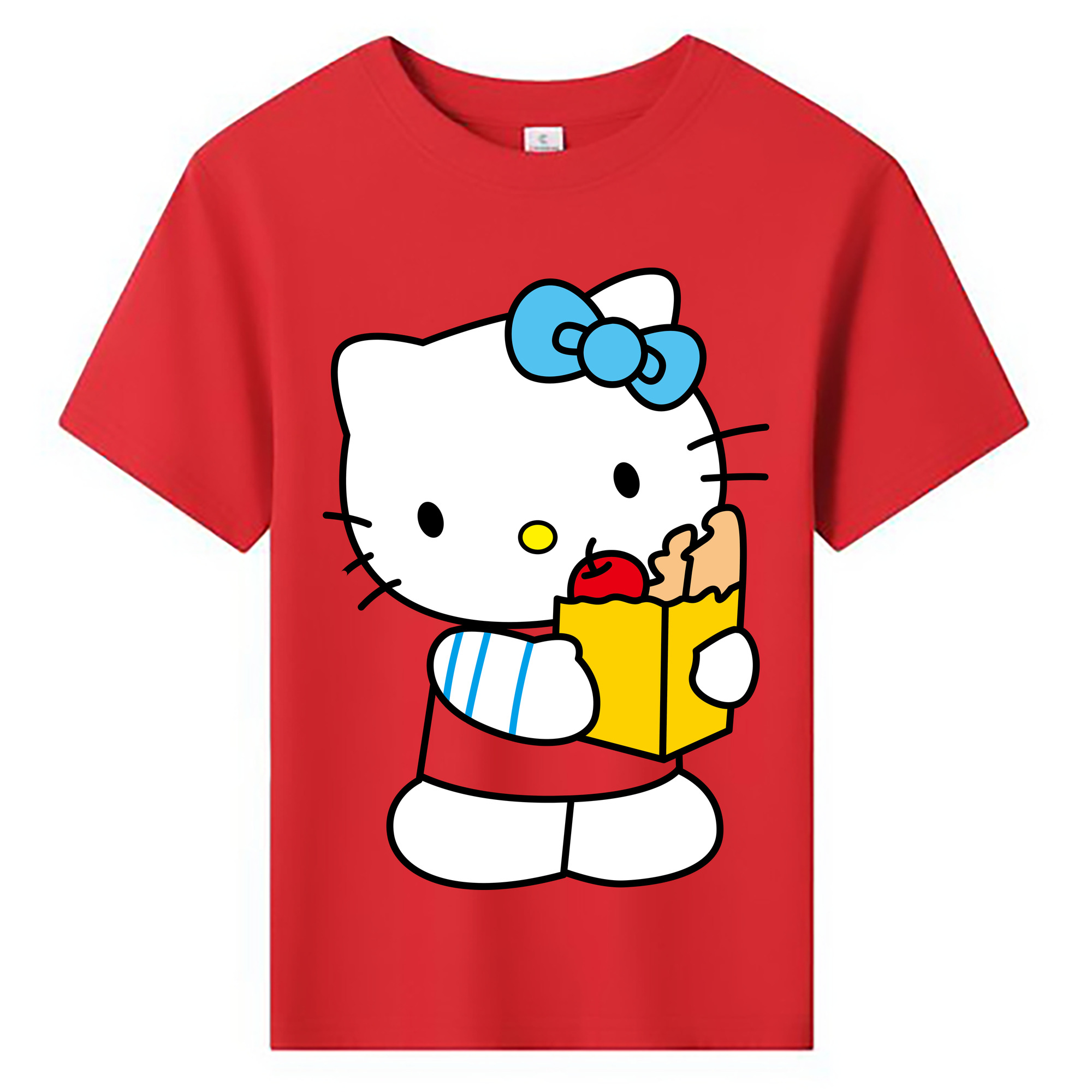（画像用） Hello Kitty ハローキティ 綿100％キッズTシャツ（フロントプリント）