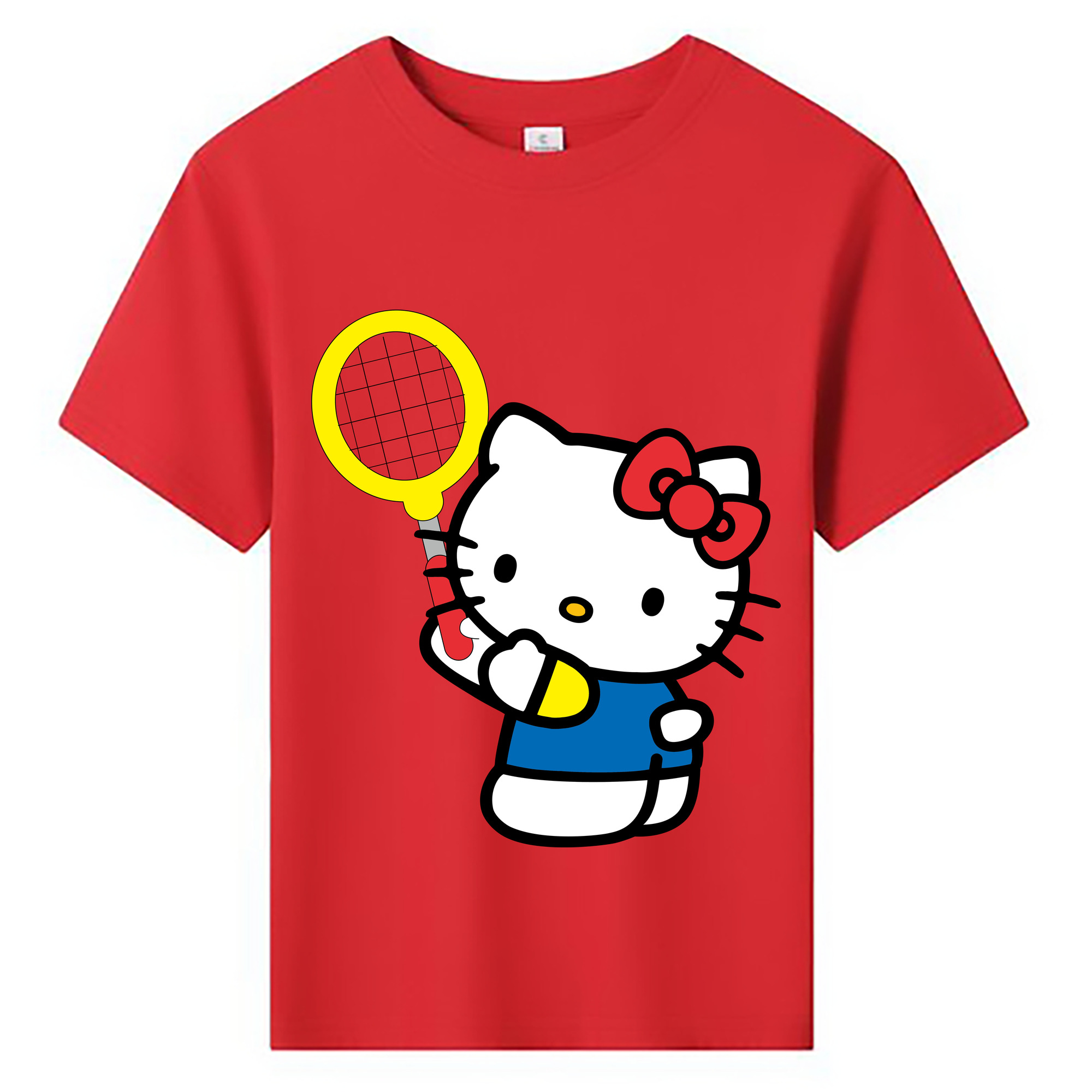 （画像用） Hello Kitty ハローキティ 綿100％キッズTシャツ（フロントプリント）