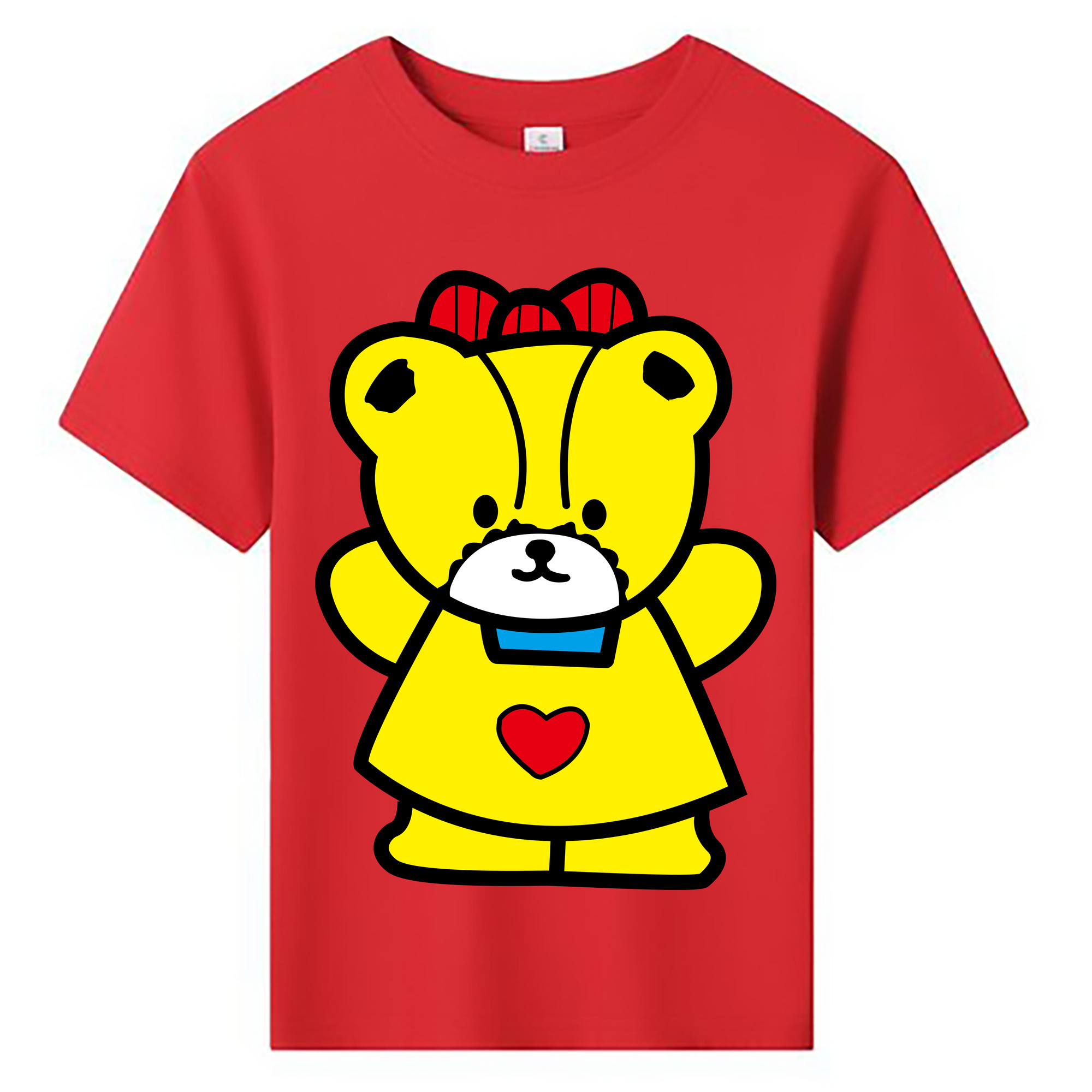 （画像用） Hello Kitty ハローキティ 綿100％キッズTシャツ（フロントプリント）