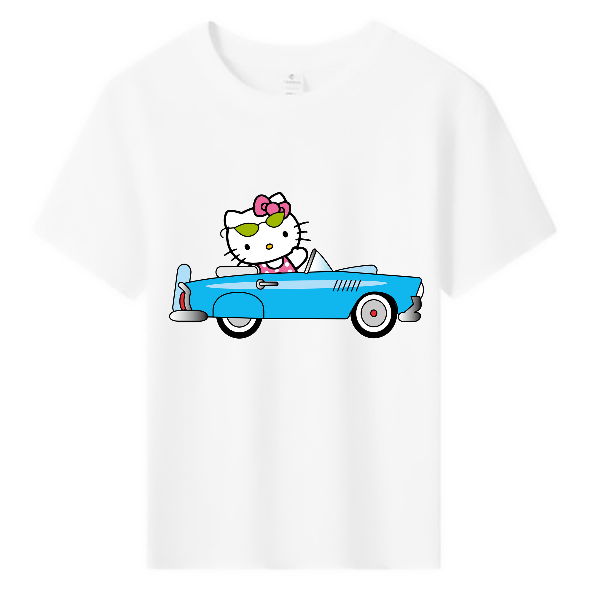 （画像用） Hello Kitty ハローキティ 綿100％キッズTシャツ（フロントプリント）