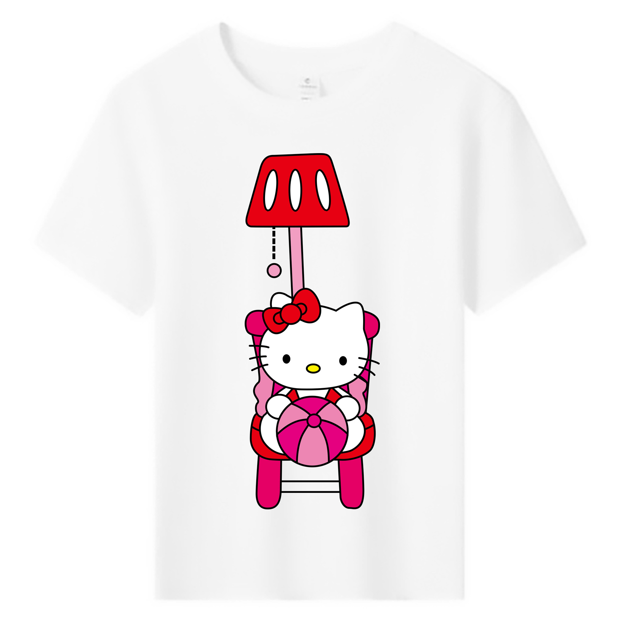 （画像用） Hello Kitty ハローキティ 綿100％キッズTシャツ（フロントプリント）