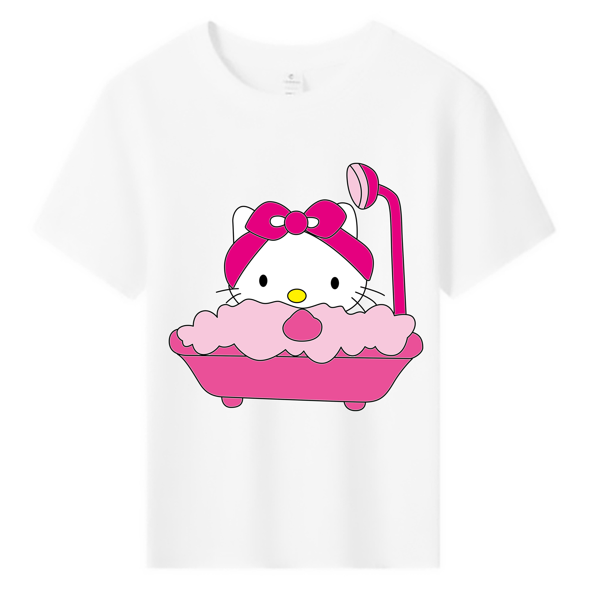 （画像用） Hello Kitty ハローキティ 綿100％キッズTシャツ（フロントプリント）