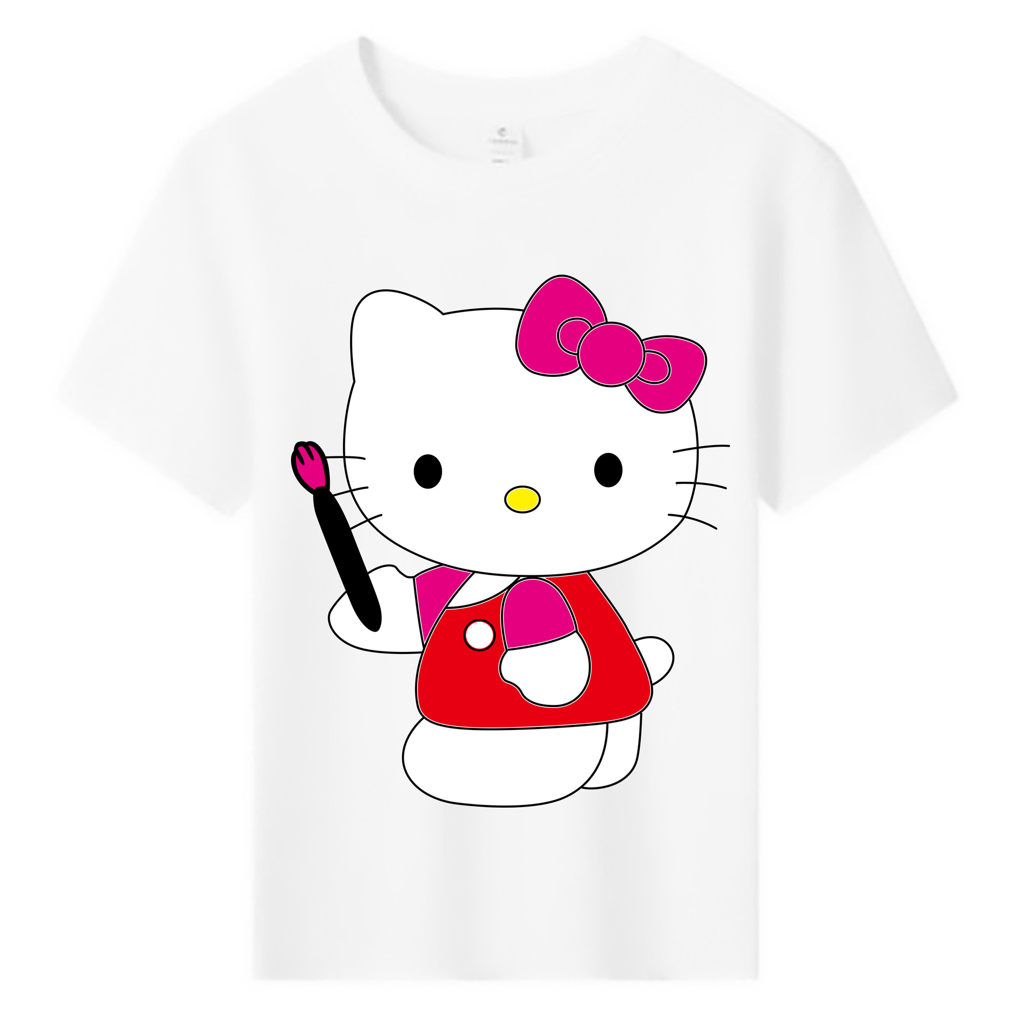 （画像用） Hello Kitty ハローキティ 綿100％キッズTシャツ（フロントプリント）