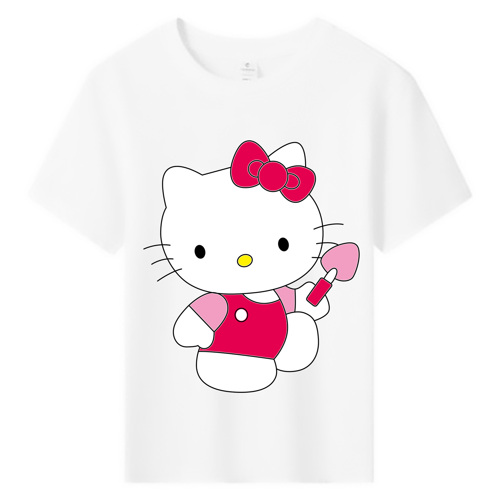 （画像用） Hello Kitty ハローキティ 綿100％キッズTシャツ（フロントプリント）