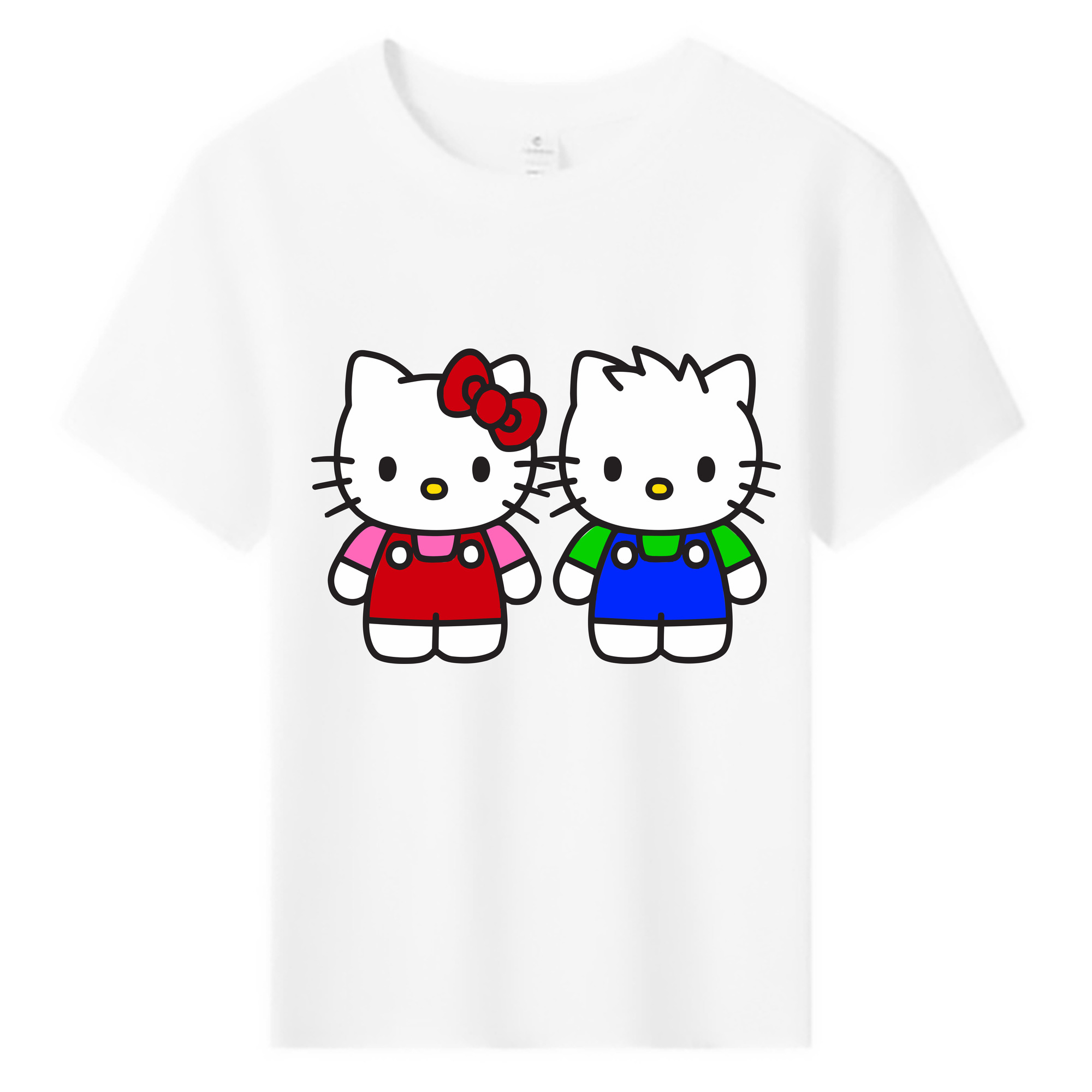 （画像用） Hello Kitty ハローキティ 綿100％キッズTシャツ（フロントプリント）