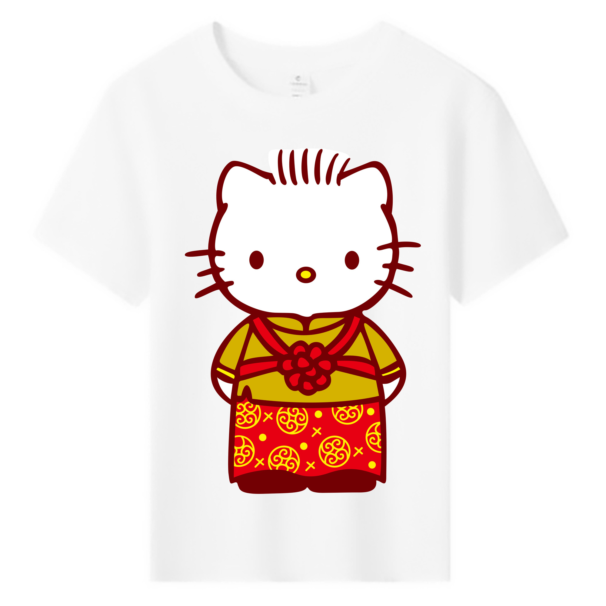 （画像用） Hello Kitty ハローキティ 綿100％キッズTシャツ（フロントプリント）