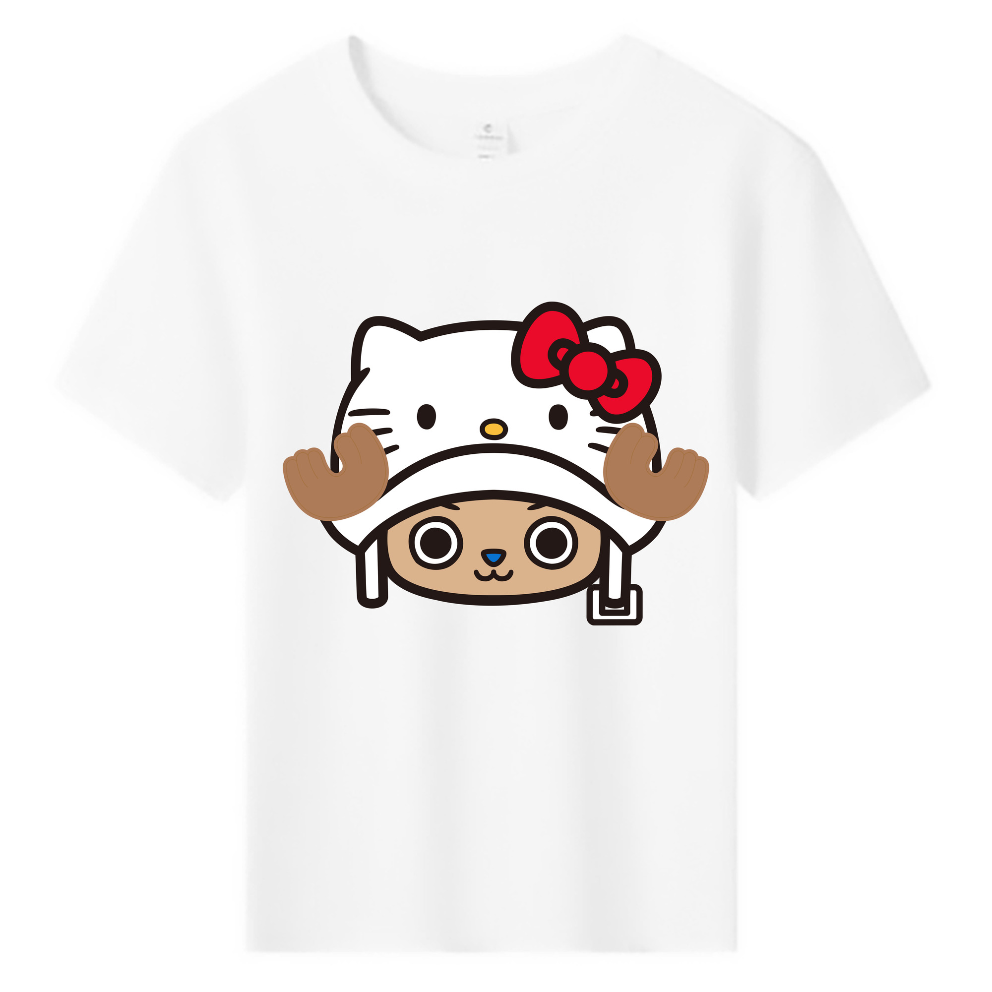 （画像用） Hello Kitty ハローキティ 綿100％キッズTシャツ（フロントプリント）