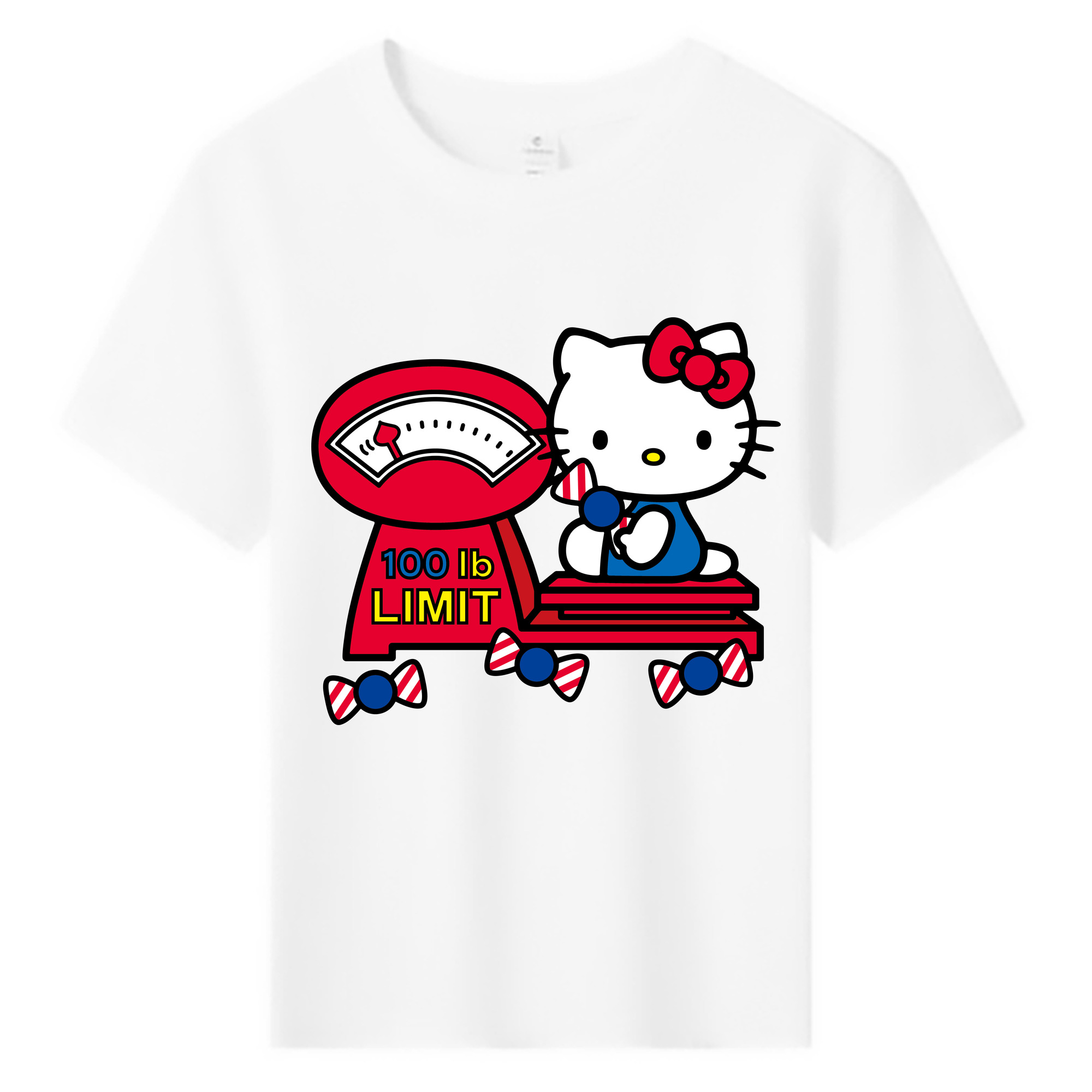 （画像用） Hello Kitty ハローキティ 綿100％キッズTシャツ（フロントプリント）
