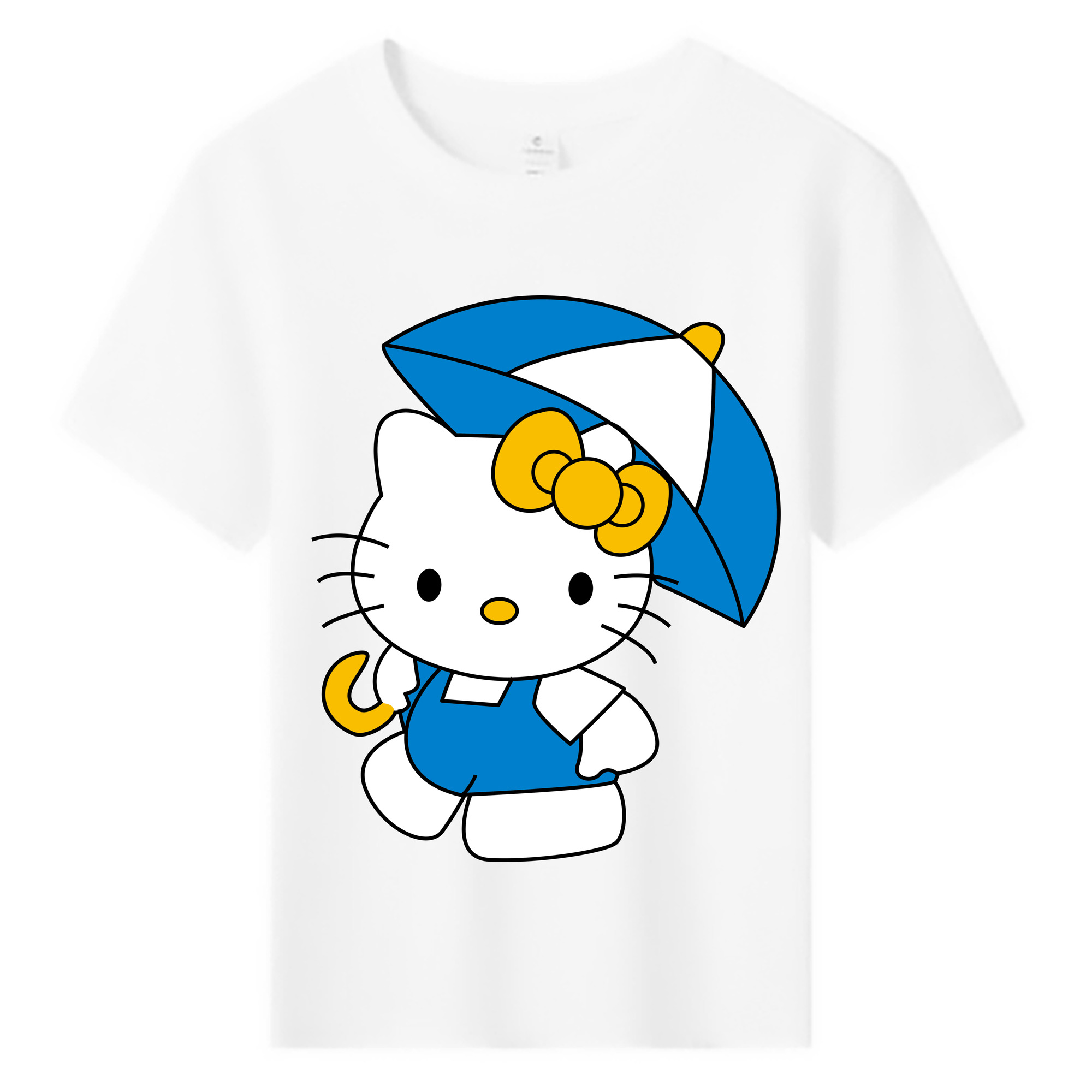 （画像用） Hello Kitty ハローキティ 綿100％キッズTシャツ（フロントプリント）