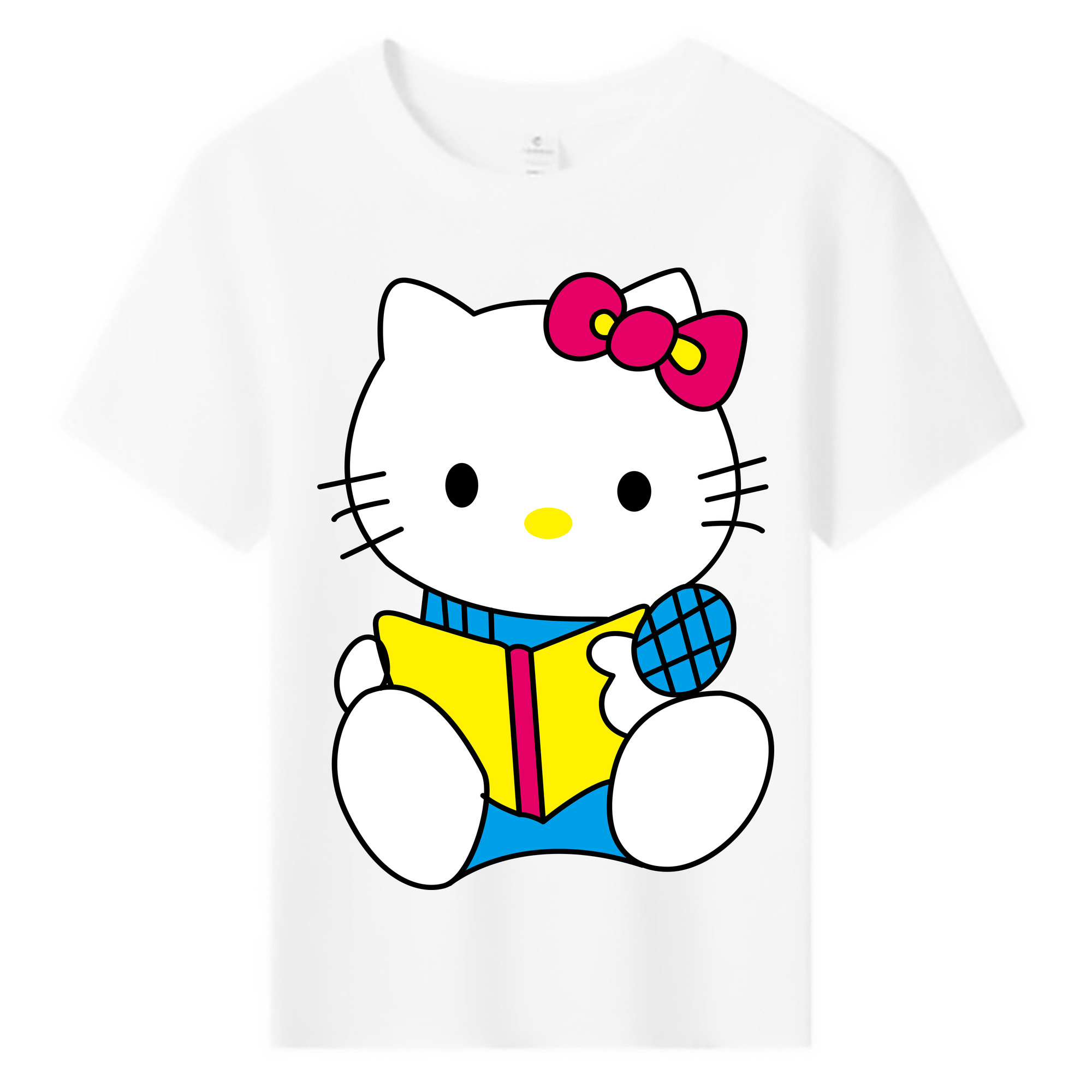 （画像用） Hello Kitty ハローキティ 綿100％キッズTシャツ（フロントプリント）