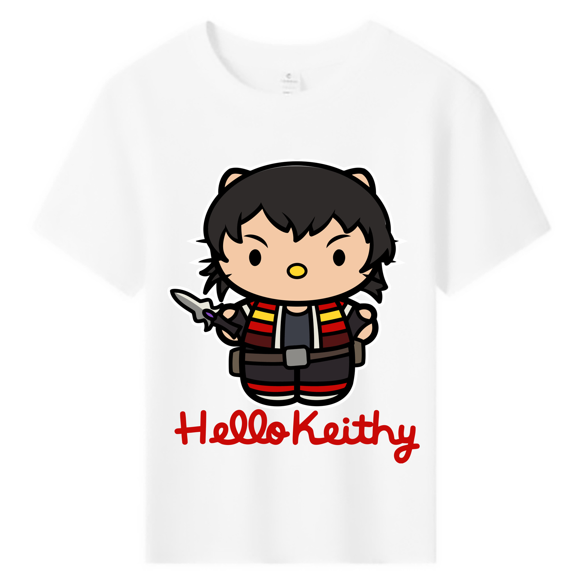 （画像用） Hello Kitty ハローキティ 綿100％キッズTシャツ（フロントプリント）