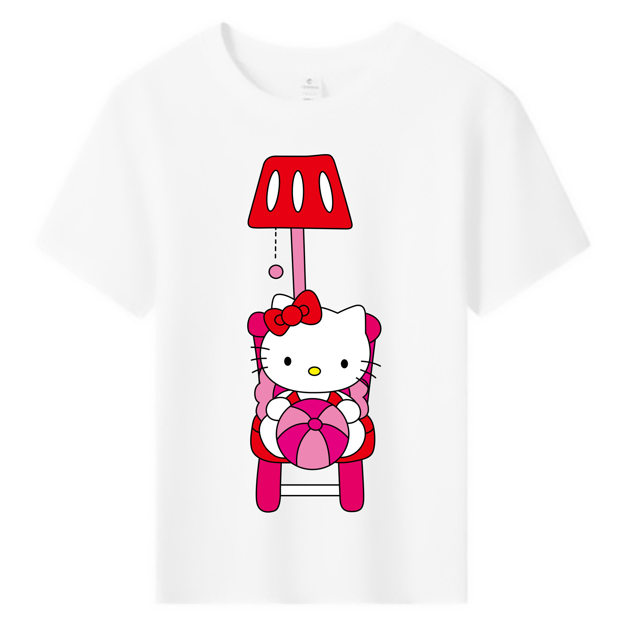 （画像用） Hello Kitty ハローキティ 綿100％キッズTシャツ（フロントプリント）