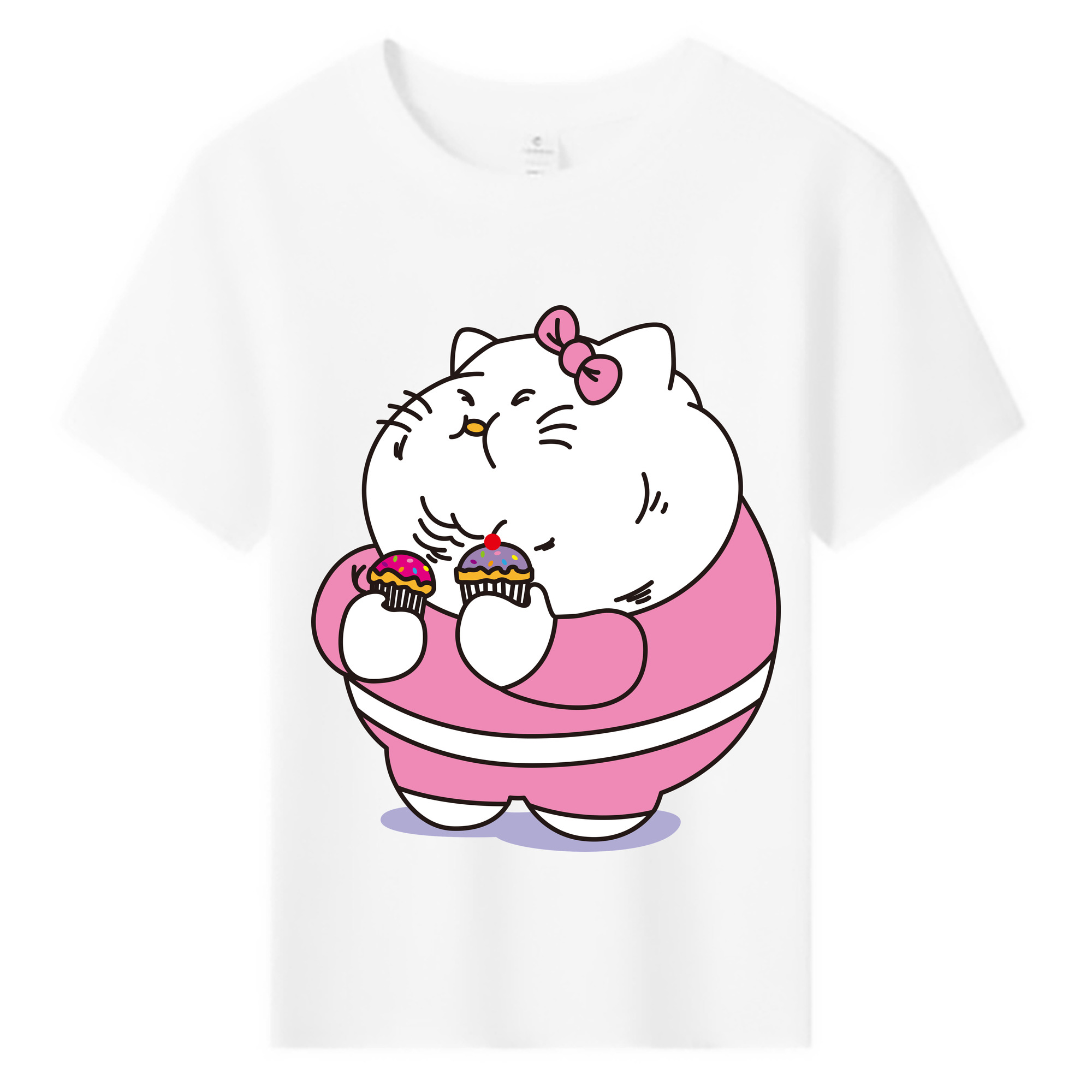 （画像用） Hello Kitty ハローキティ 綿100％キッズTシャツ（フロントプリント）