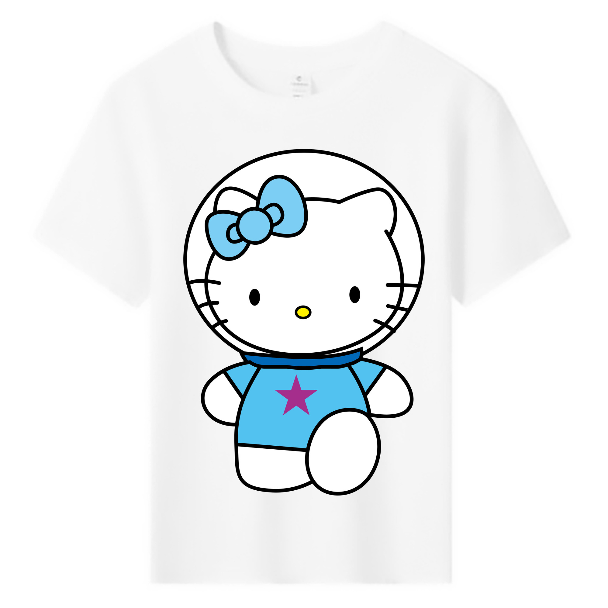 （画像用） Hello Kitty ハローキティ 綿100％キッズTシャツ（フロントプリント）
