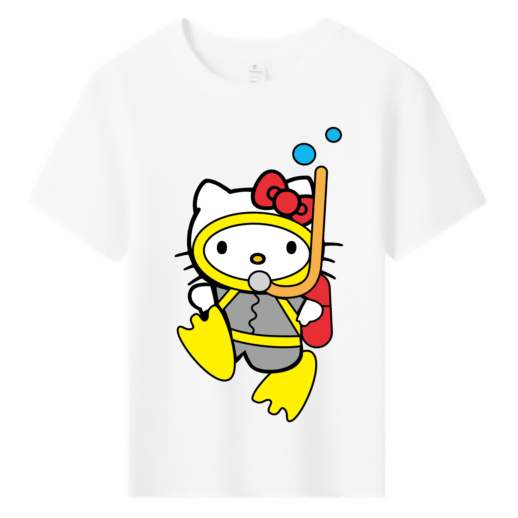 （画像用） Hello Kitty ハローキティ 綿100％キッズTシャツ（フロントプリント）