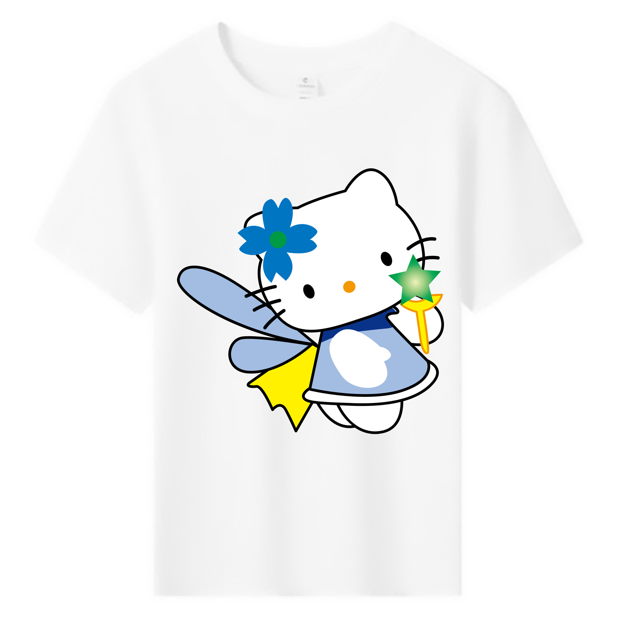（画像用） Hello Kitty ハローキティ 綿100％キッズTシャツ（フロントプリント）