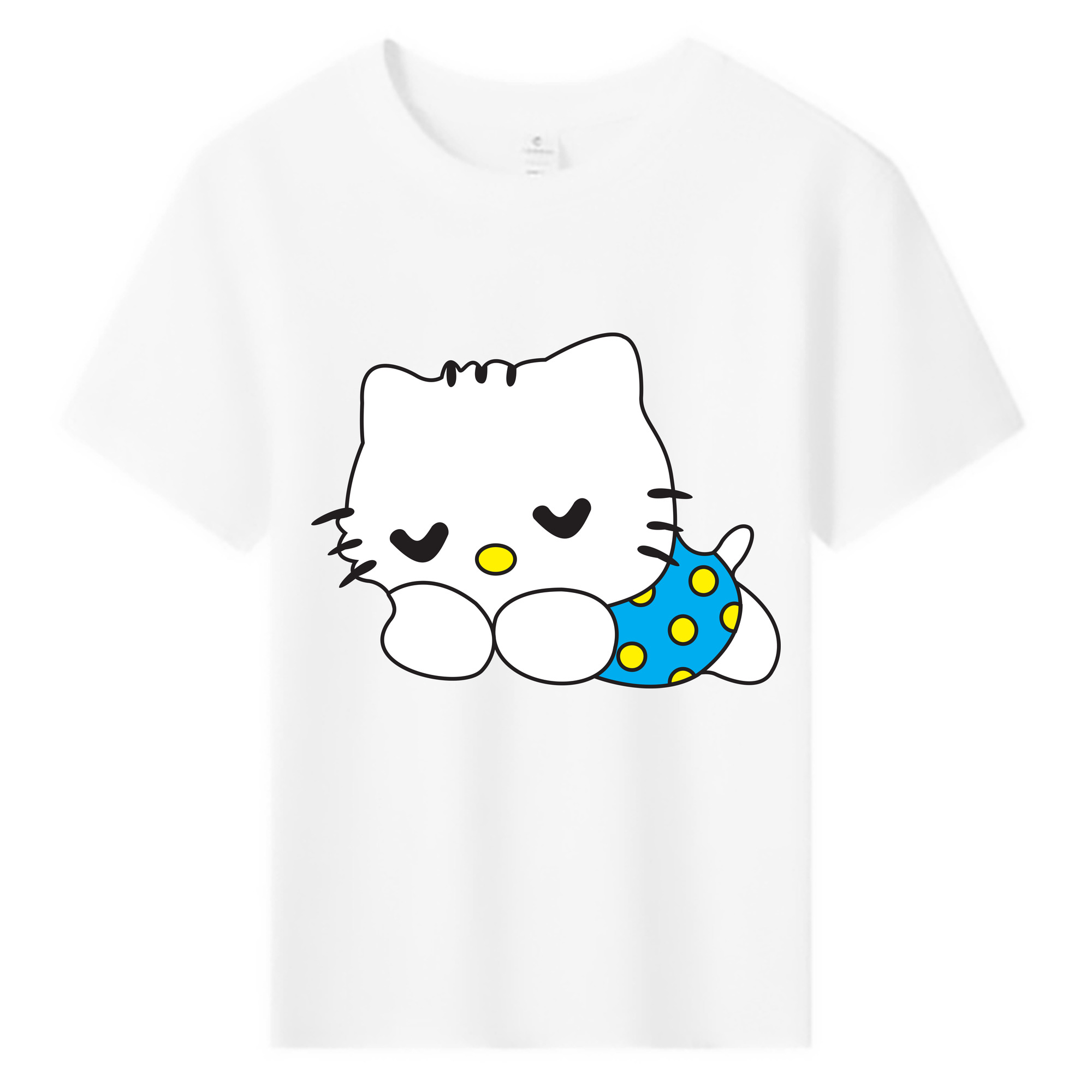 （画像用） Hello Kitty ハローキティ 綿100％キッズTシャツ（フロントプリント）