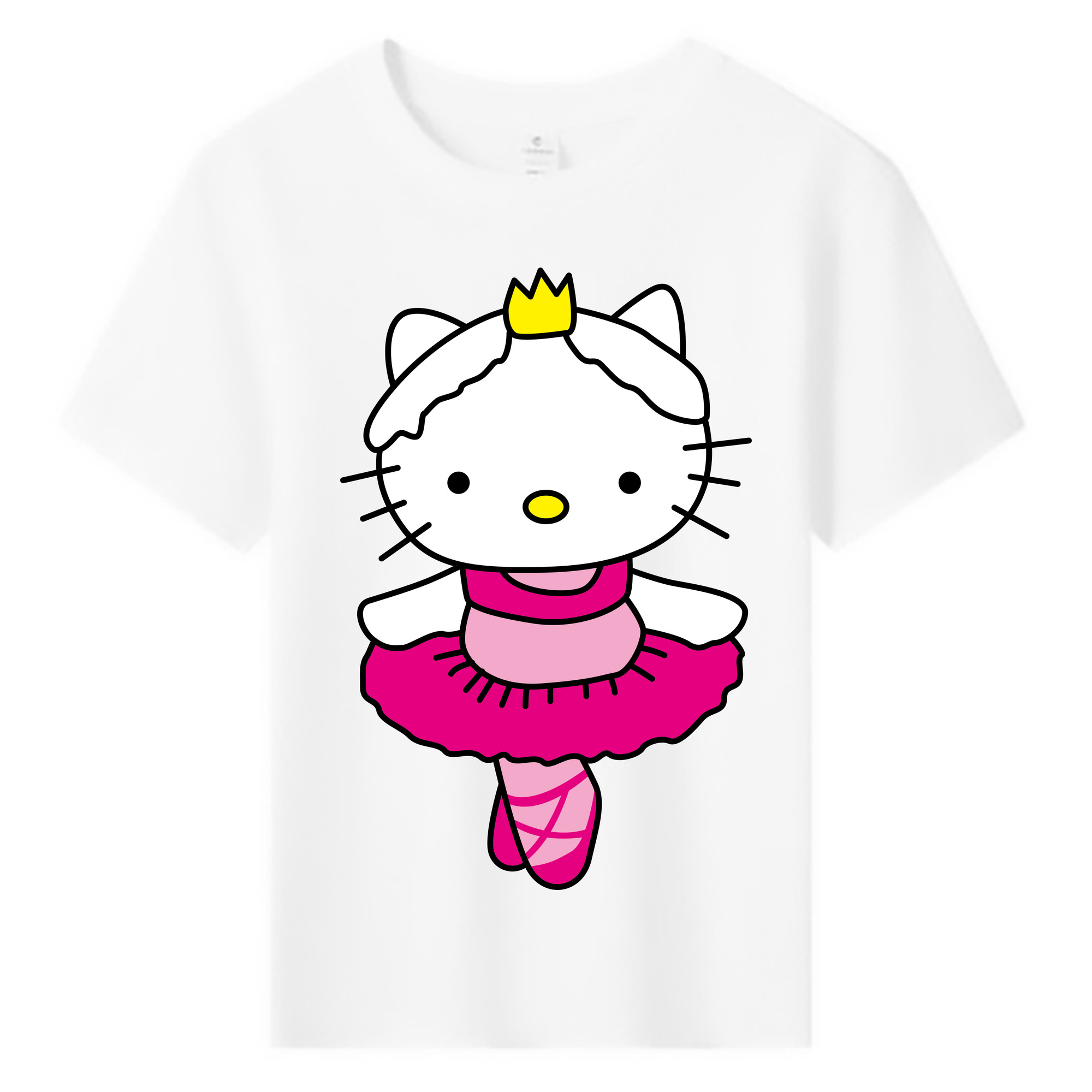 （画像用） Hello Kitty ハローキティ 綿100％キッズTシャツ（フロントプリント）
