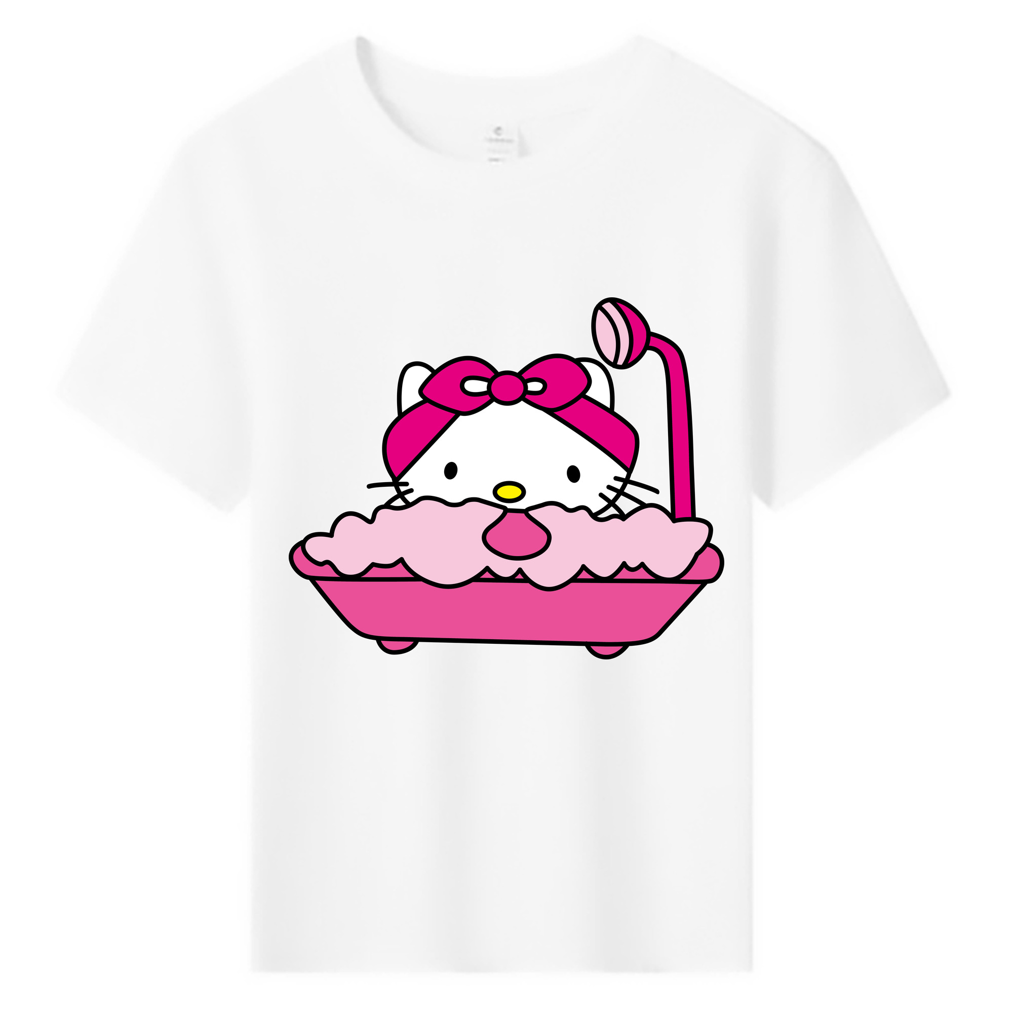 （画像用） Hello Kitty ハローキティ 綿100％キッズTシャツ（フロントプリント）