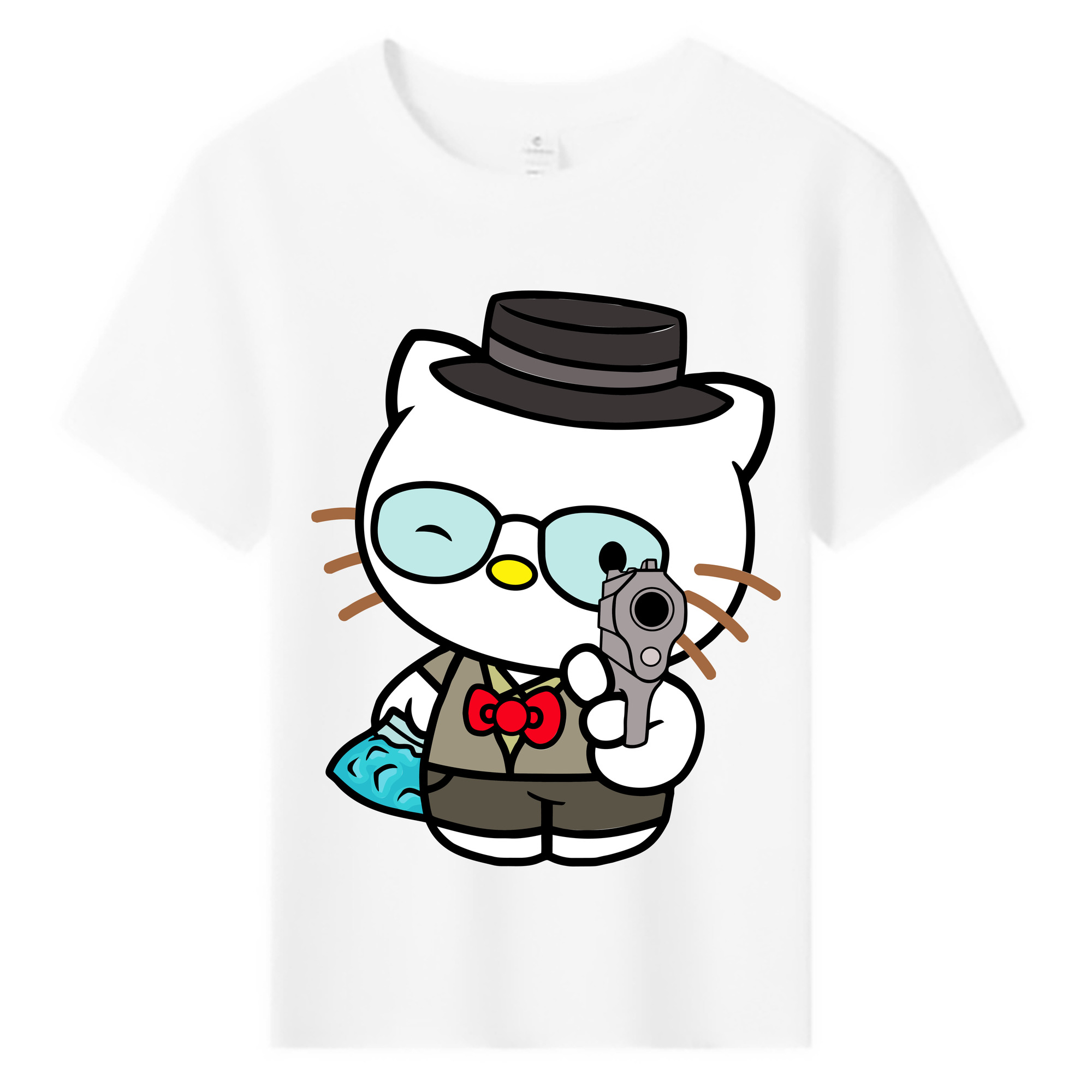 （画像用） Hello Kitty ハローキティ 綿100％キッズTシャツ（フロントプリント）