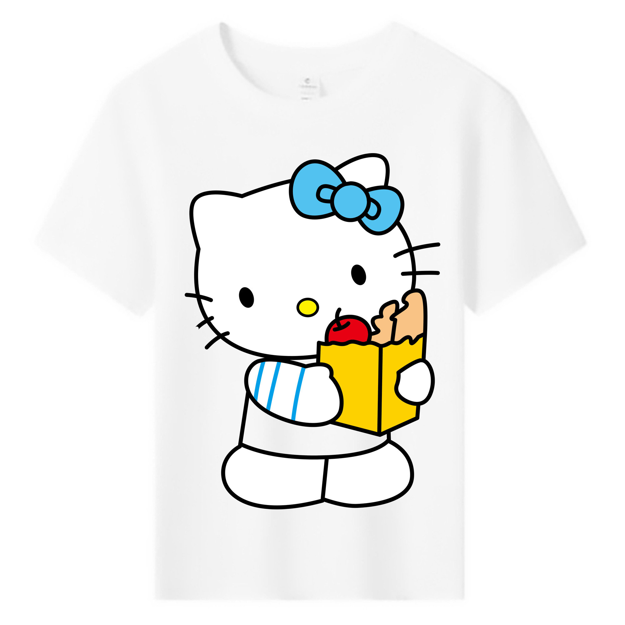 （画像用） Hello Kitty ハローキティ 綿100％キッズTシャツ（フロントプリント）
