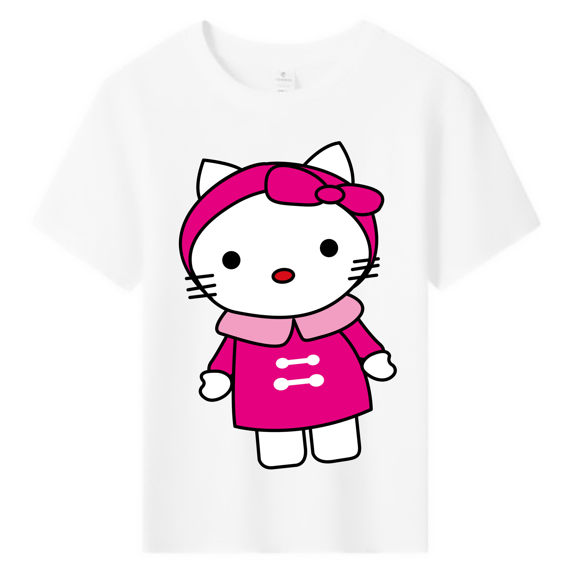 （画像用） Hello Kitty ハローキティ 綿100％キッズTシャツ（フロントプリント）