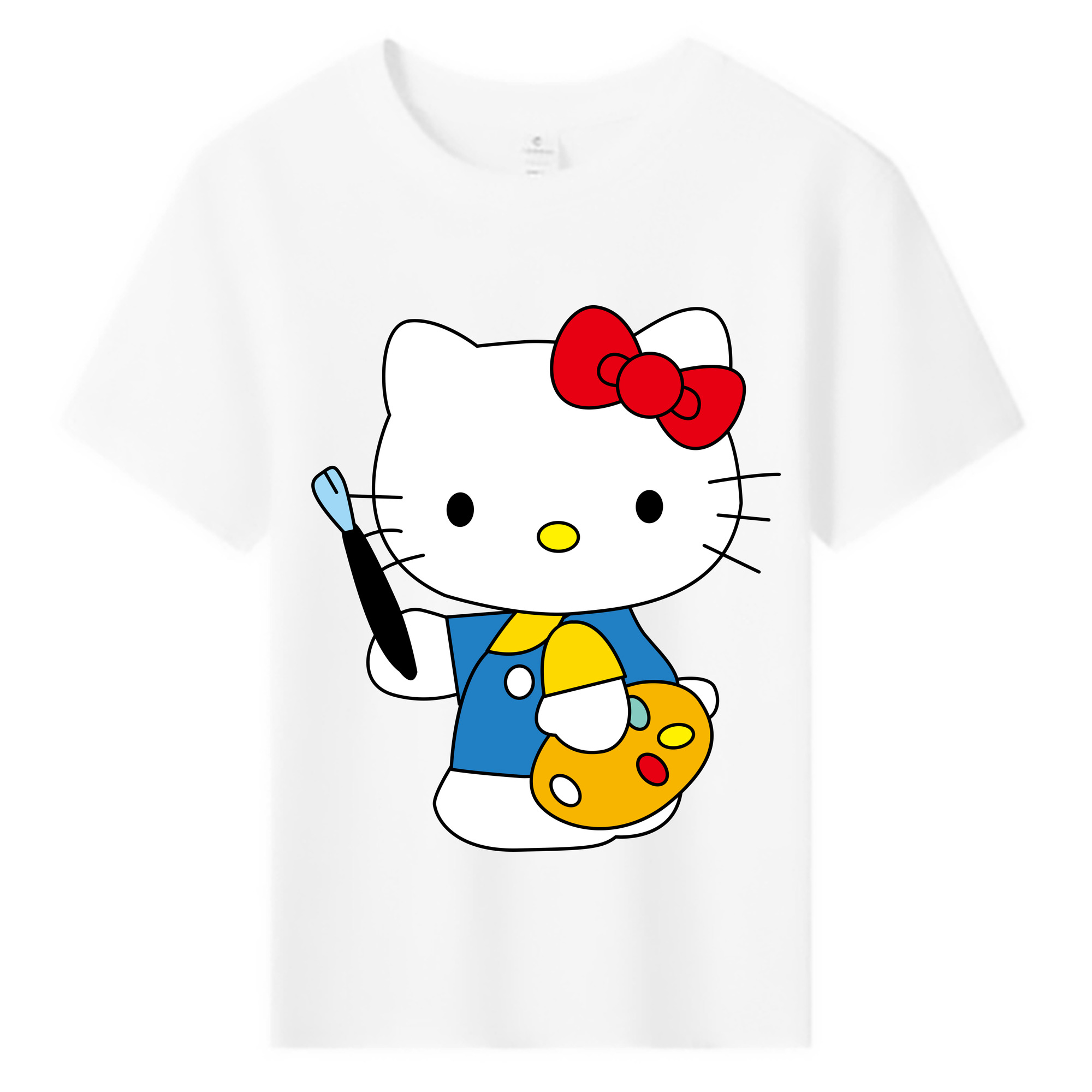 （画像用） Hello Kitty ハローキティ 綿100％キッズTシャツ（フロントプリント）