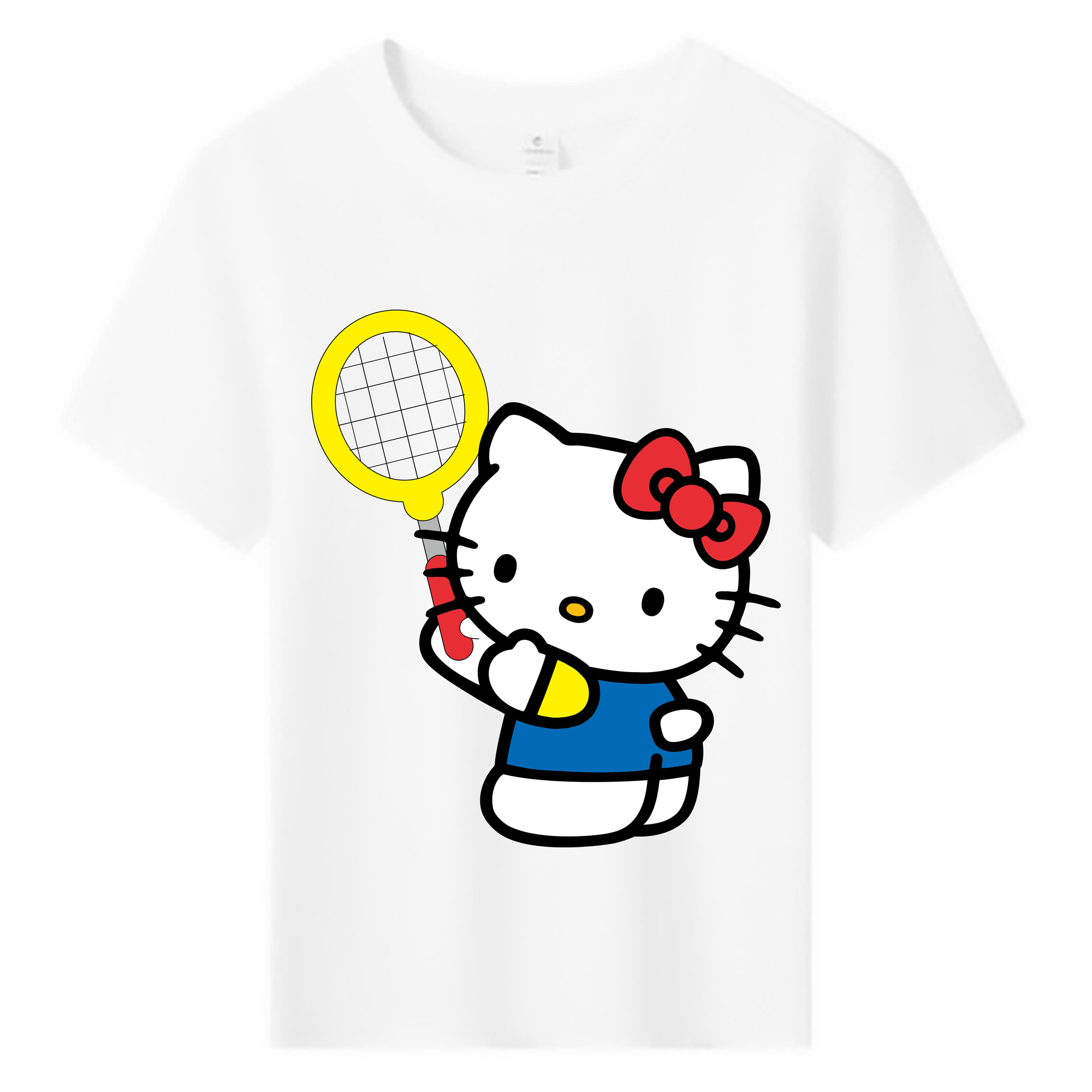（画像用） Hello Kitty ハローキティ 綿100％キッズTシャツ（フロントプリント）