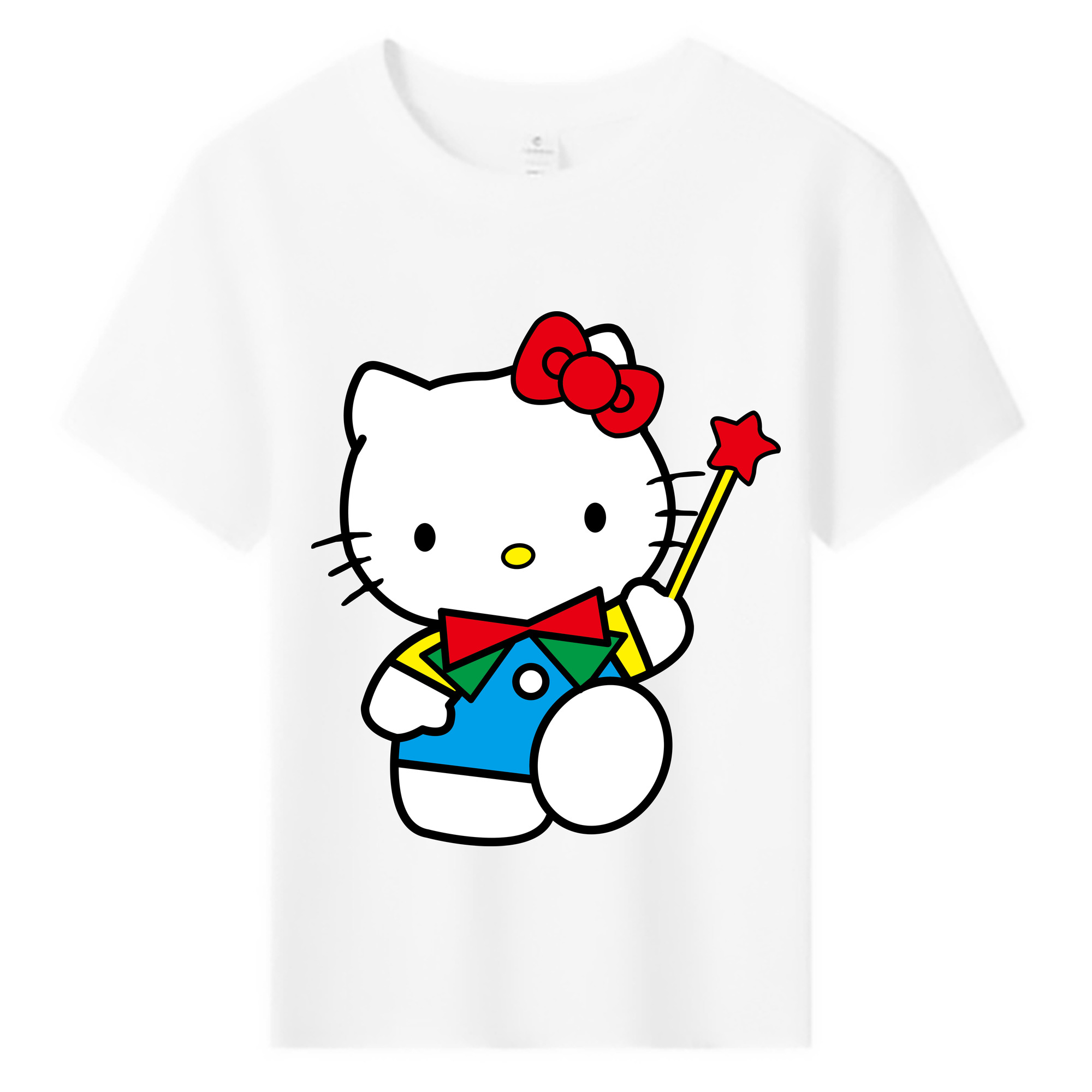 （画像用） Hello Kitty ハローキティ 綿100％キッズTシャツ（フロントプリント）