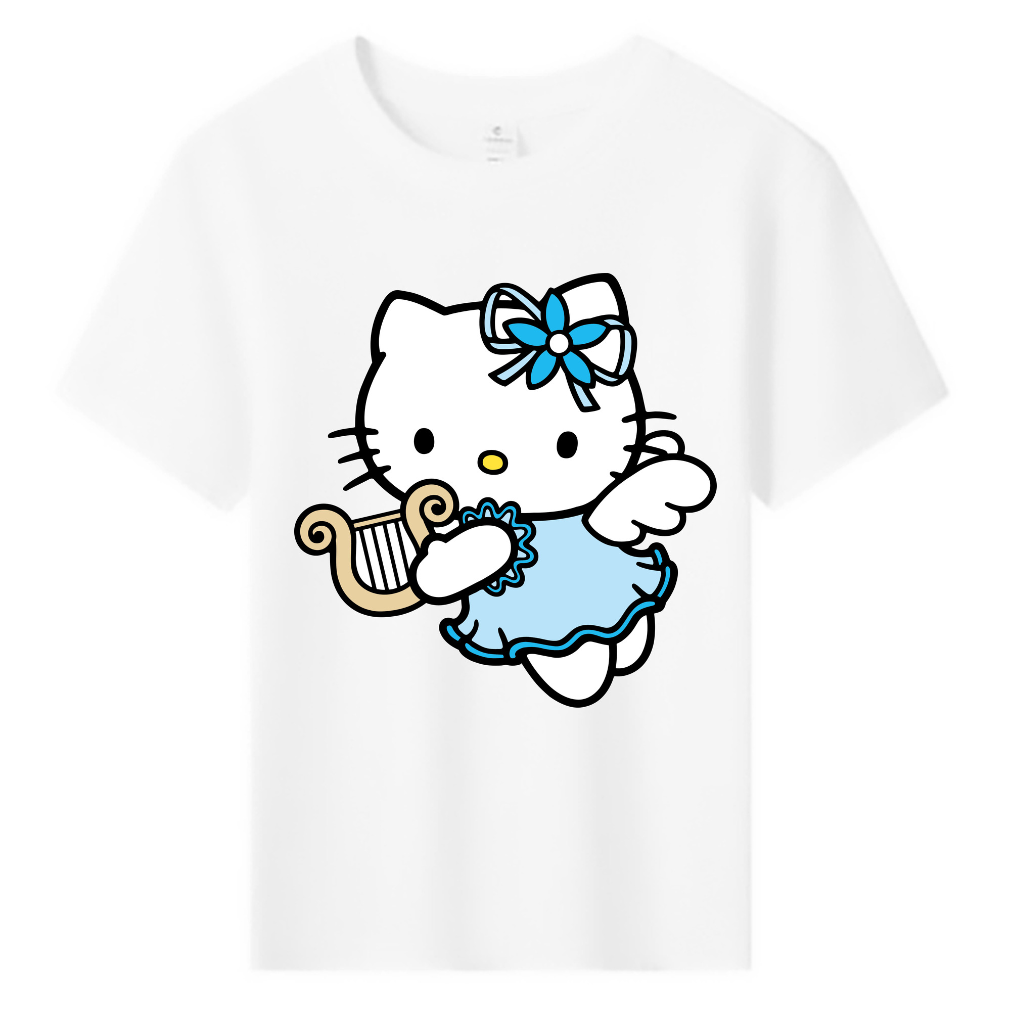 （画像用） Hello Kitty ハローキティ 綿100％キッズTシャツ（フロントプリント）