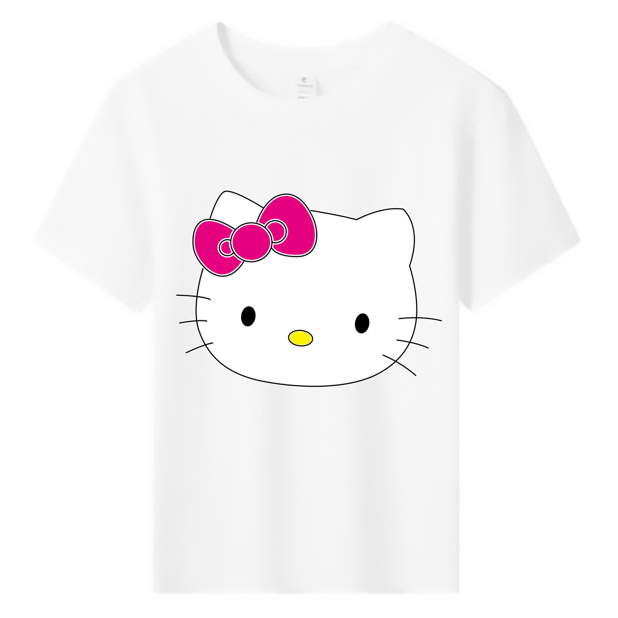 （画像用） Hello Kitty ハローキティ 綿100％キッズTシャツ（フロントプリント）